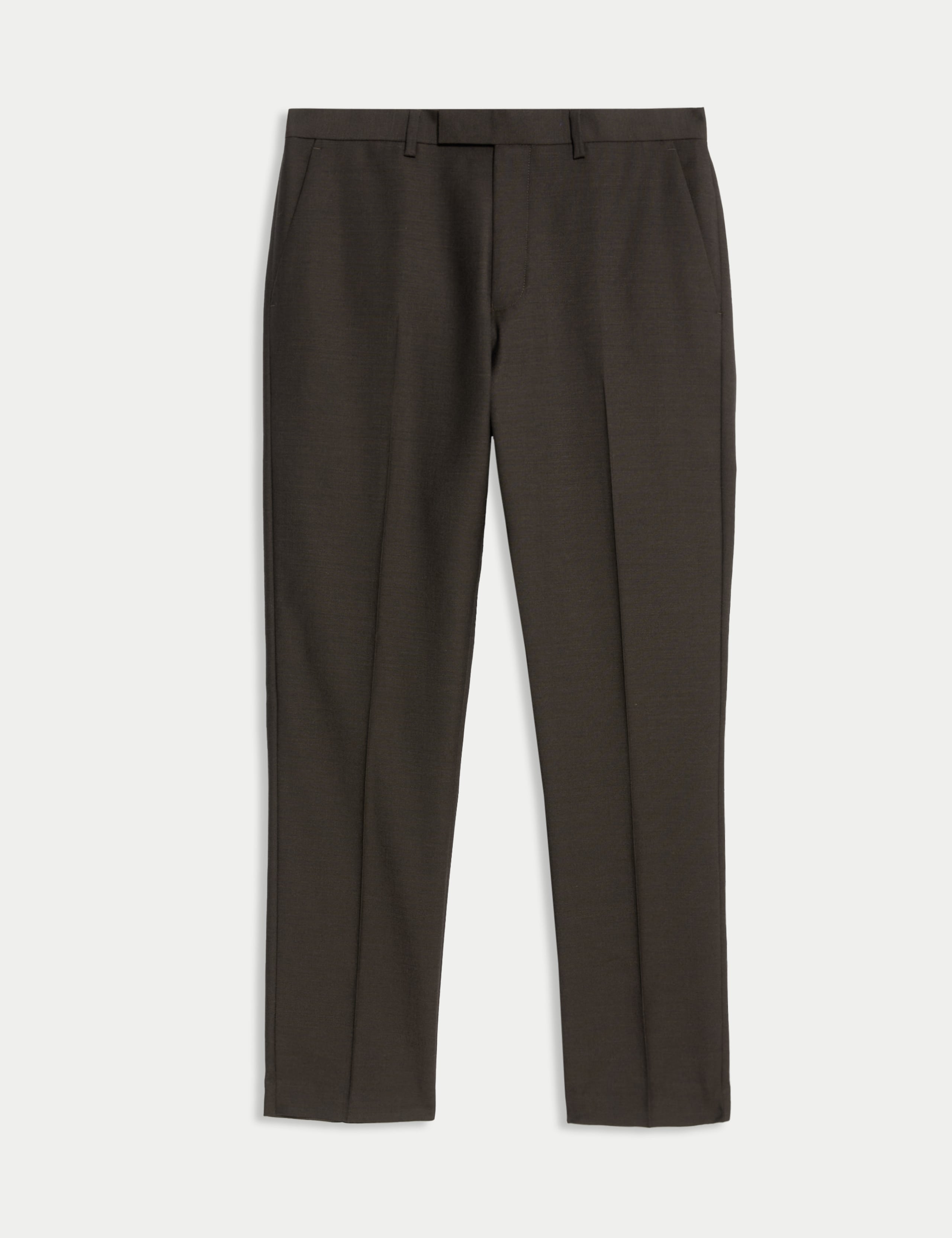 Tailored Fit Wool Blend Suit Trousers
