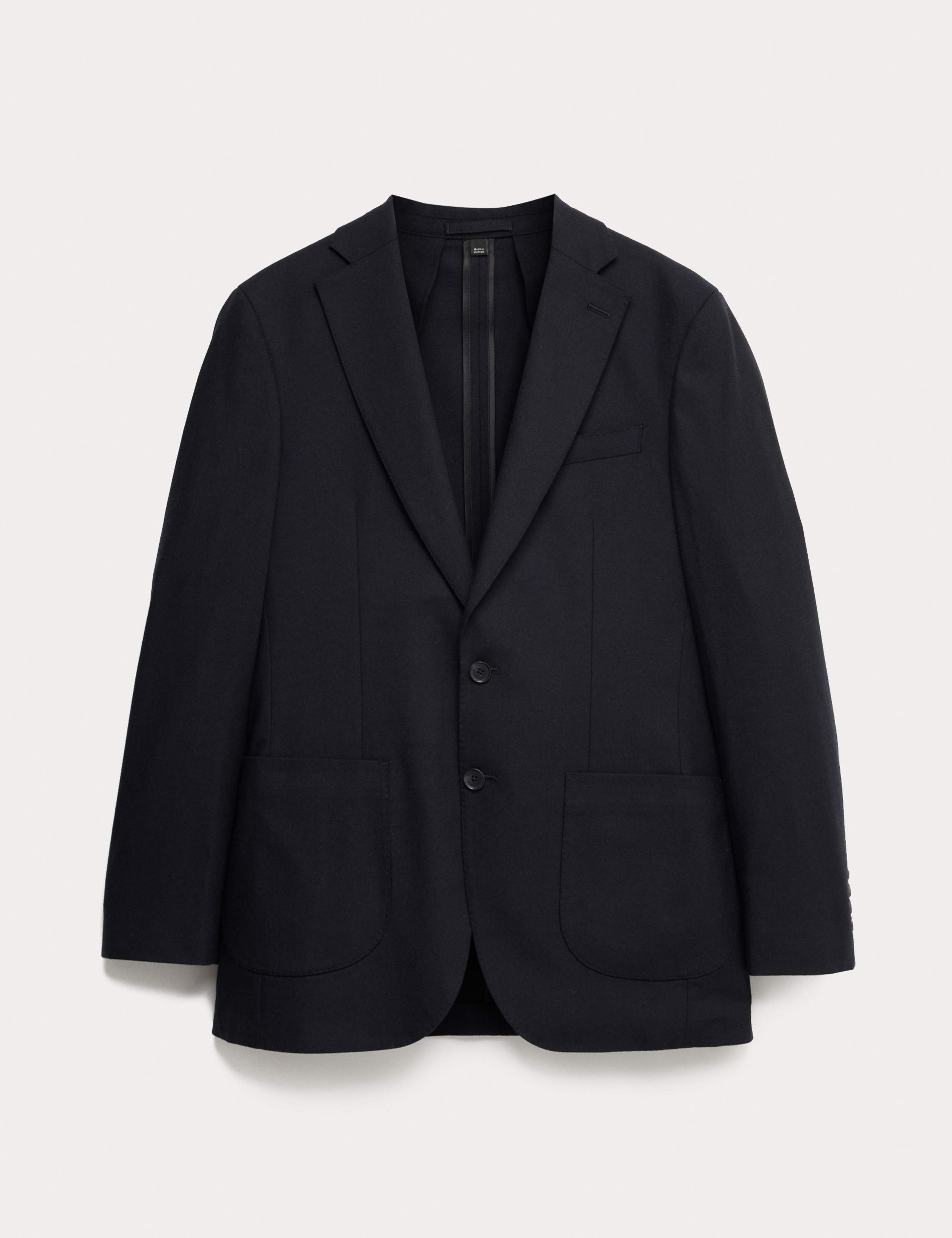 Tailored Fit Italian Wool Blend Performance Jacket