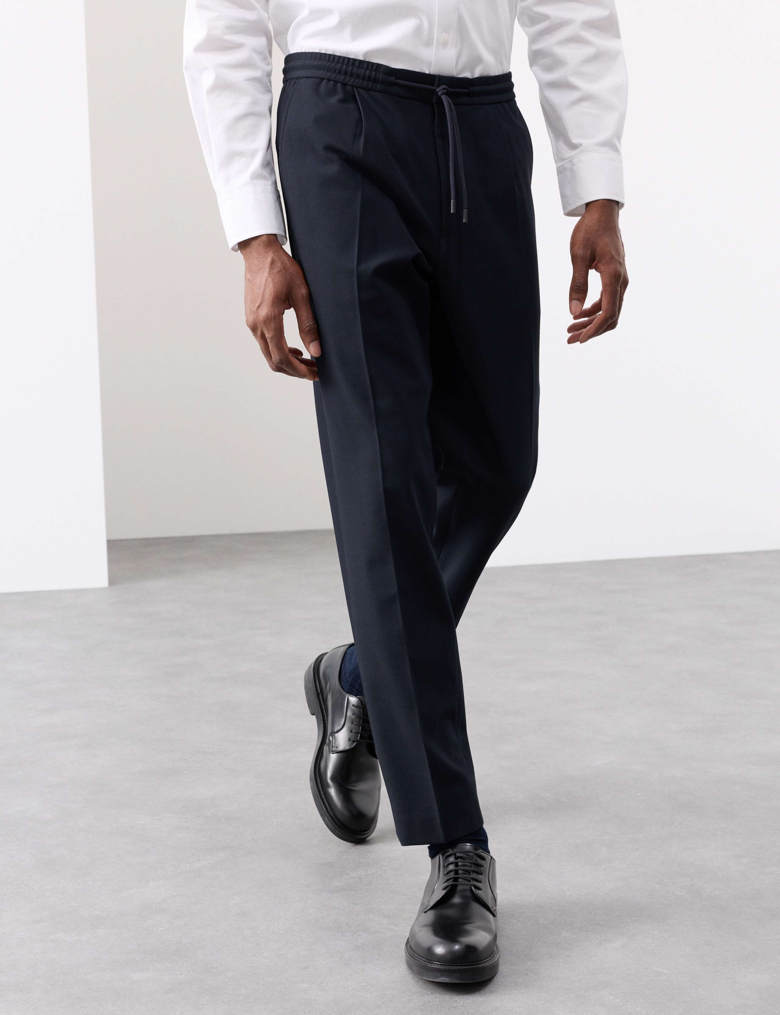 Tailored Fit Twill Trousers