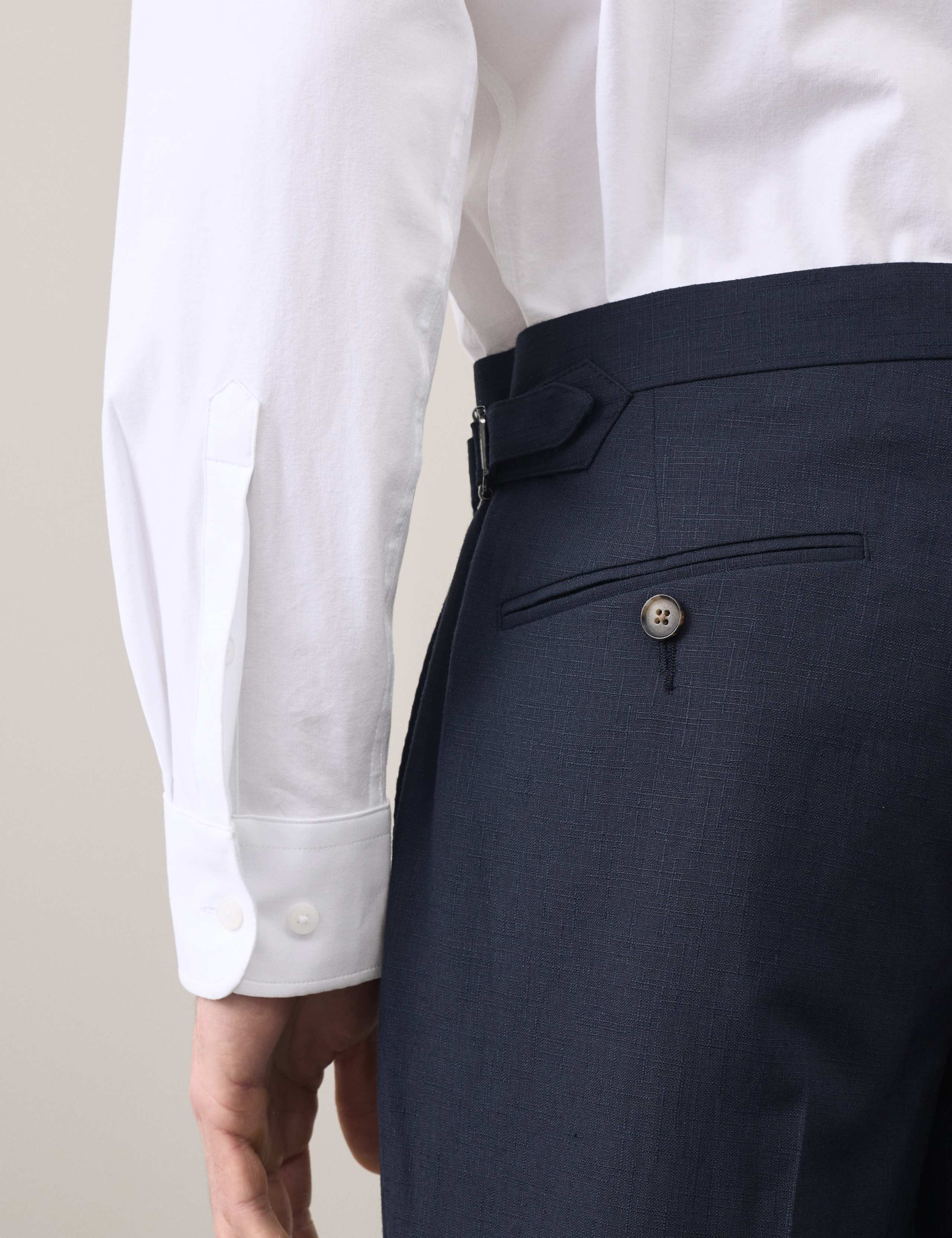 2 Piece Tailored Fit Wool Blend Textured Suit 4 of 6