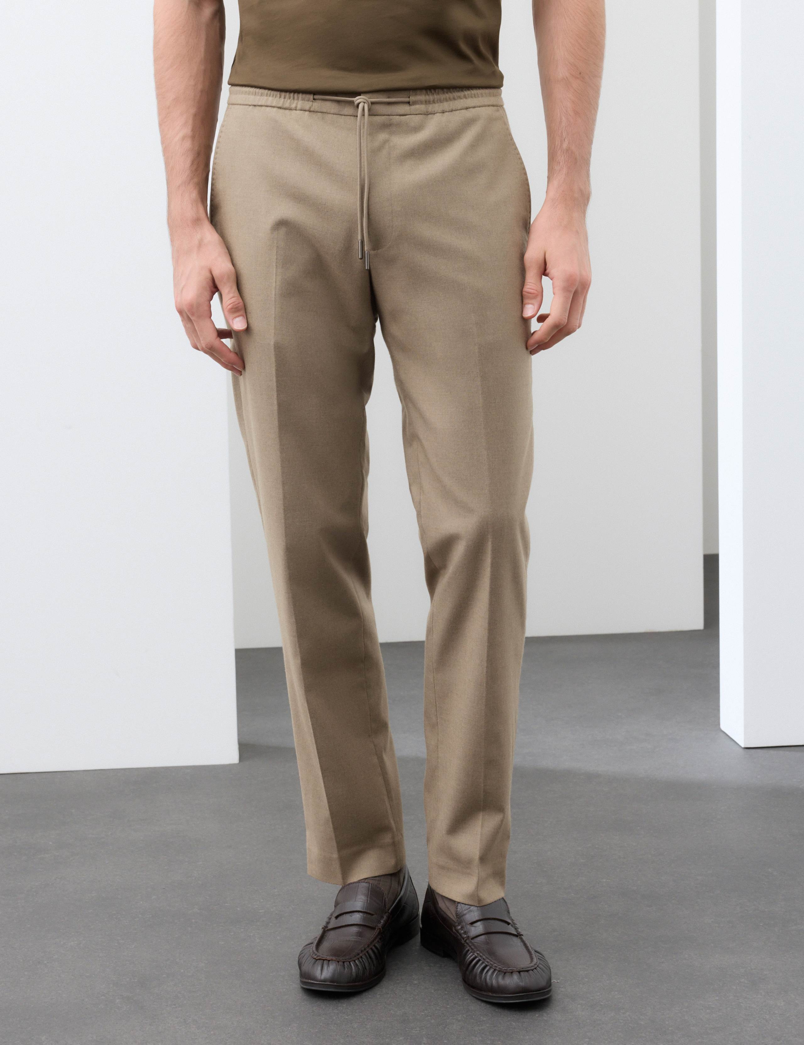 Italian Wool Blend Performance Trousers