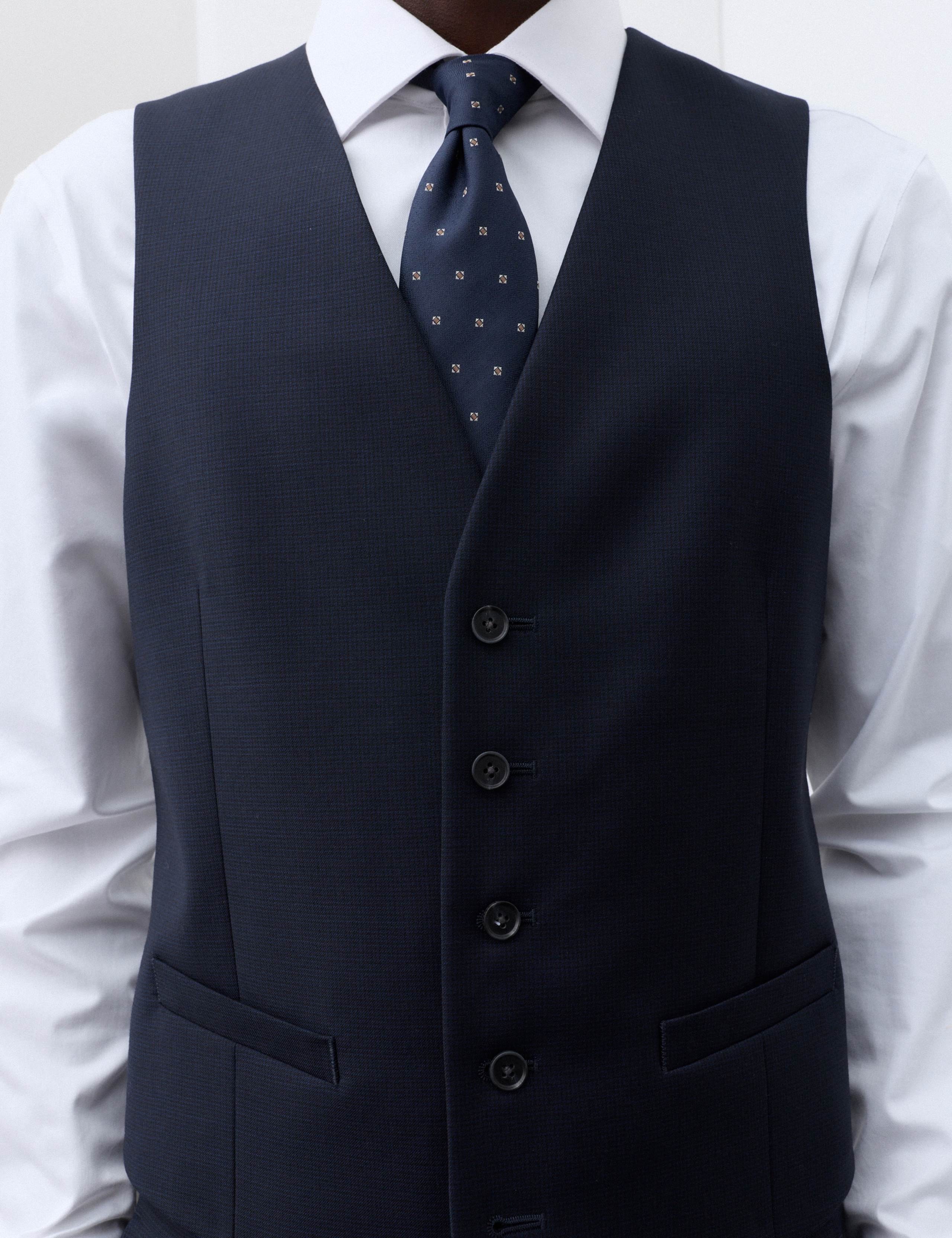 3 Piece Tailored Fit Pure Merino Wool Suit 9 of 9