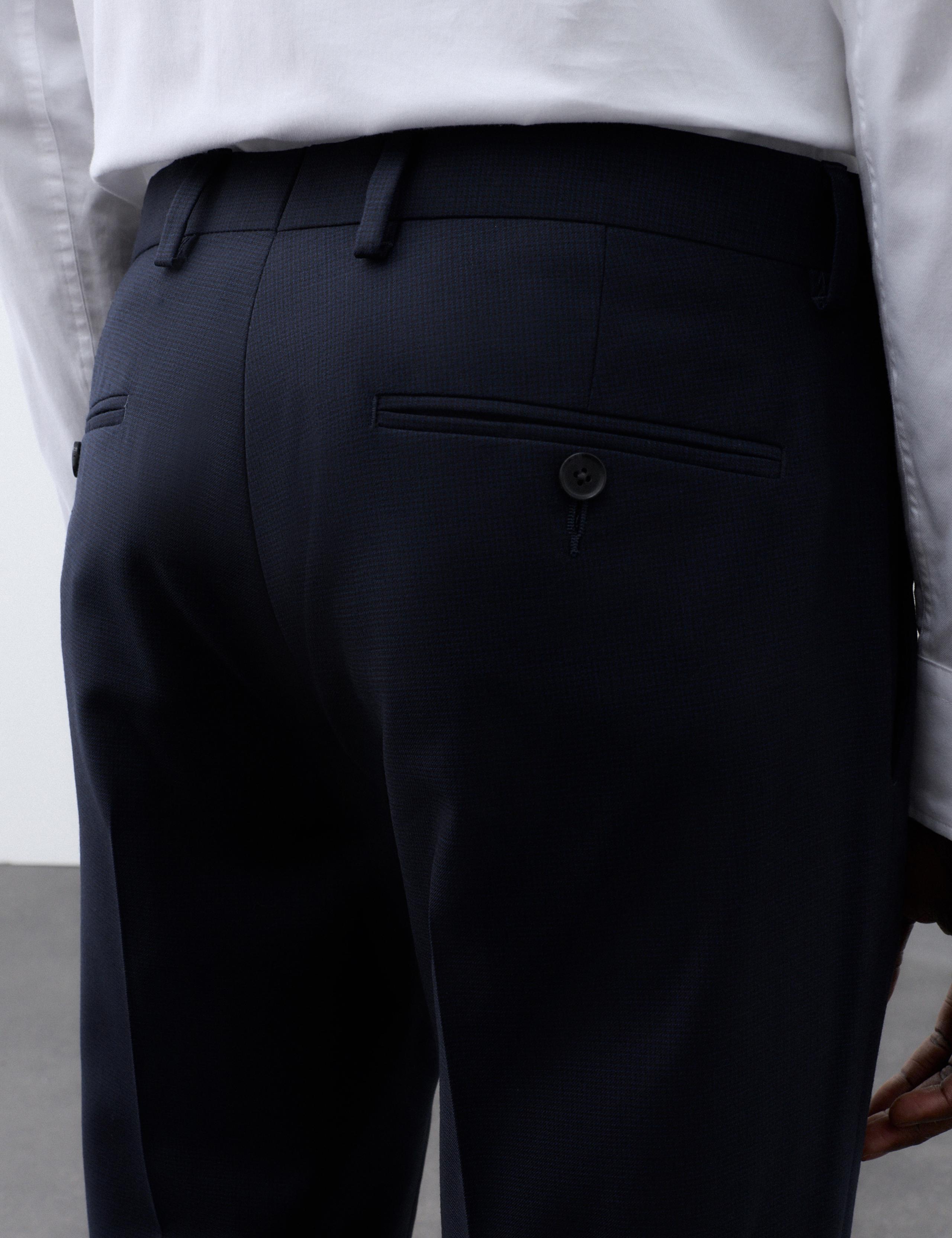 3 Piece Tailored Fit Pure Merino Wool Suit 6 of 9