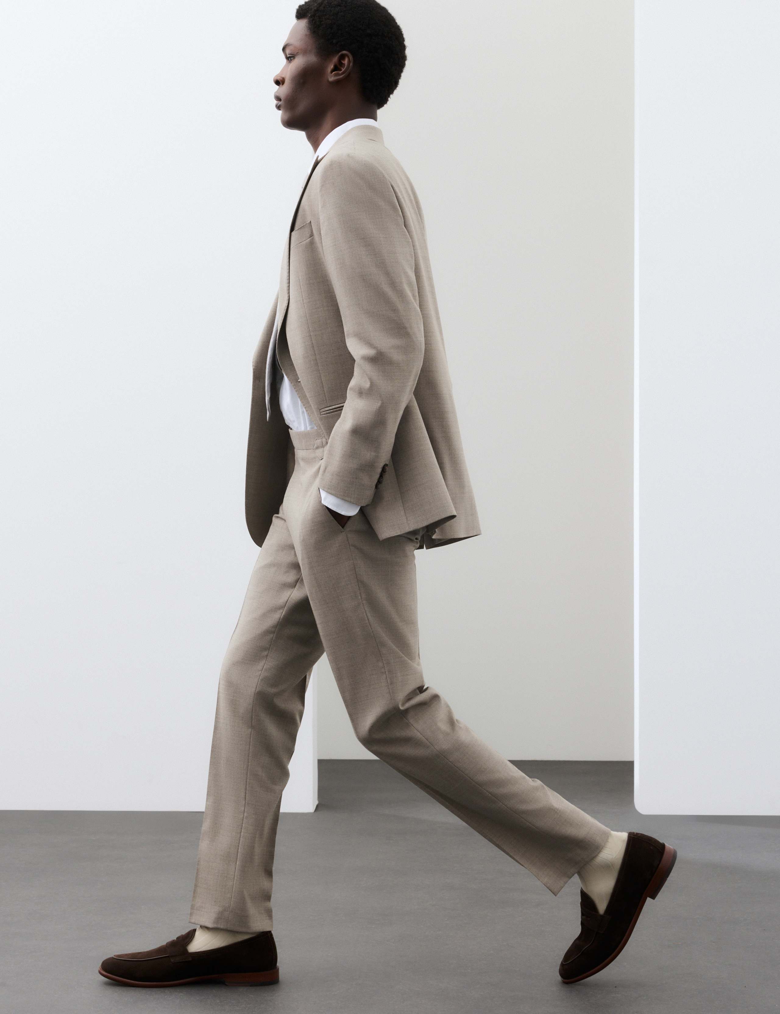 2 Piece Tailored Fit Wool Blend Suit 6 of 6
