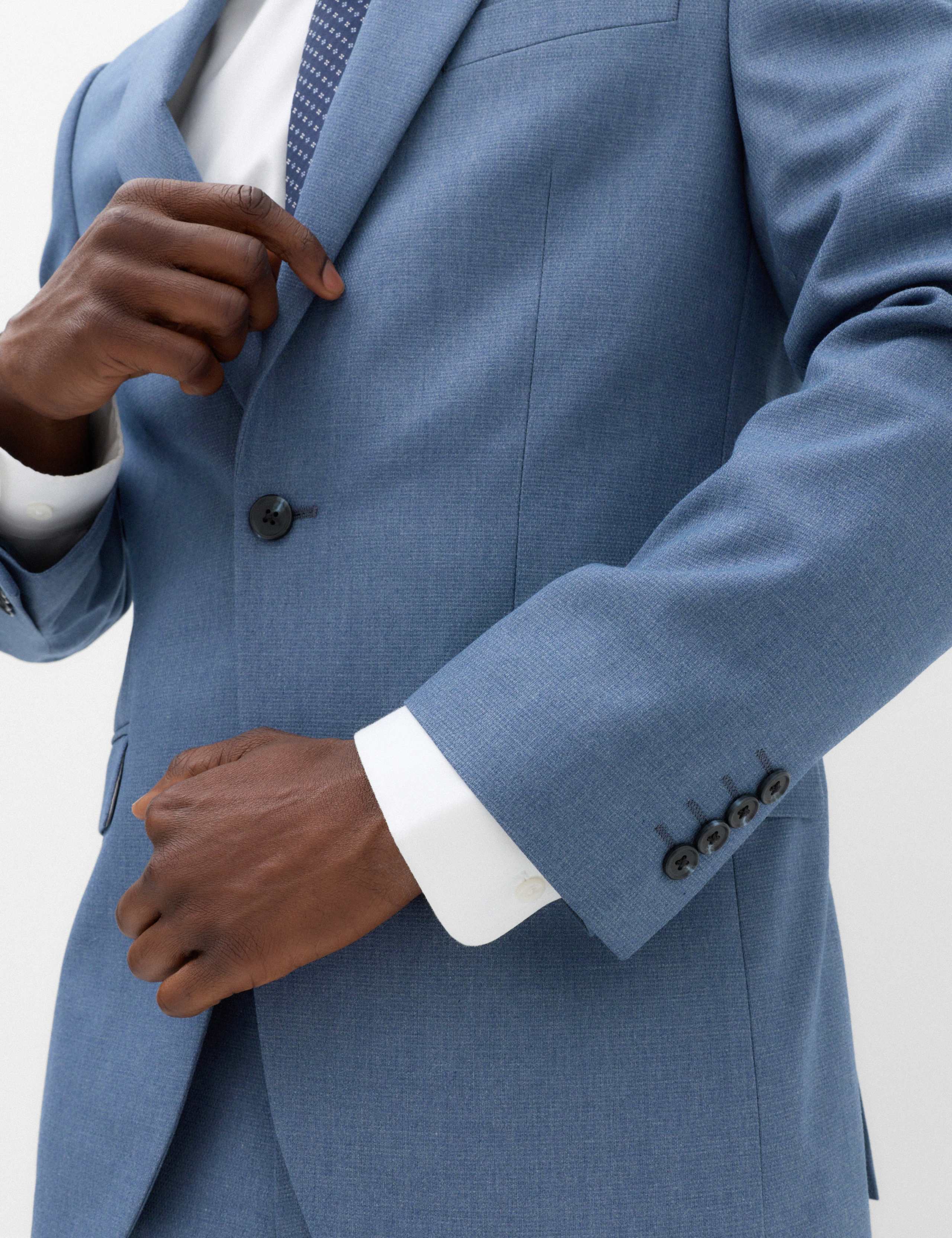 2 Piece Tailored Fit Textured Suit 4 of 6