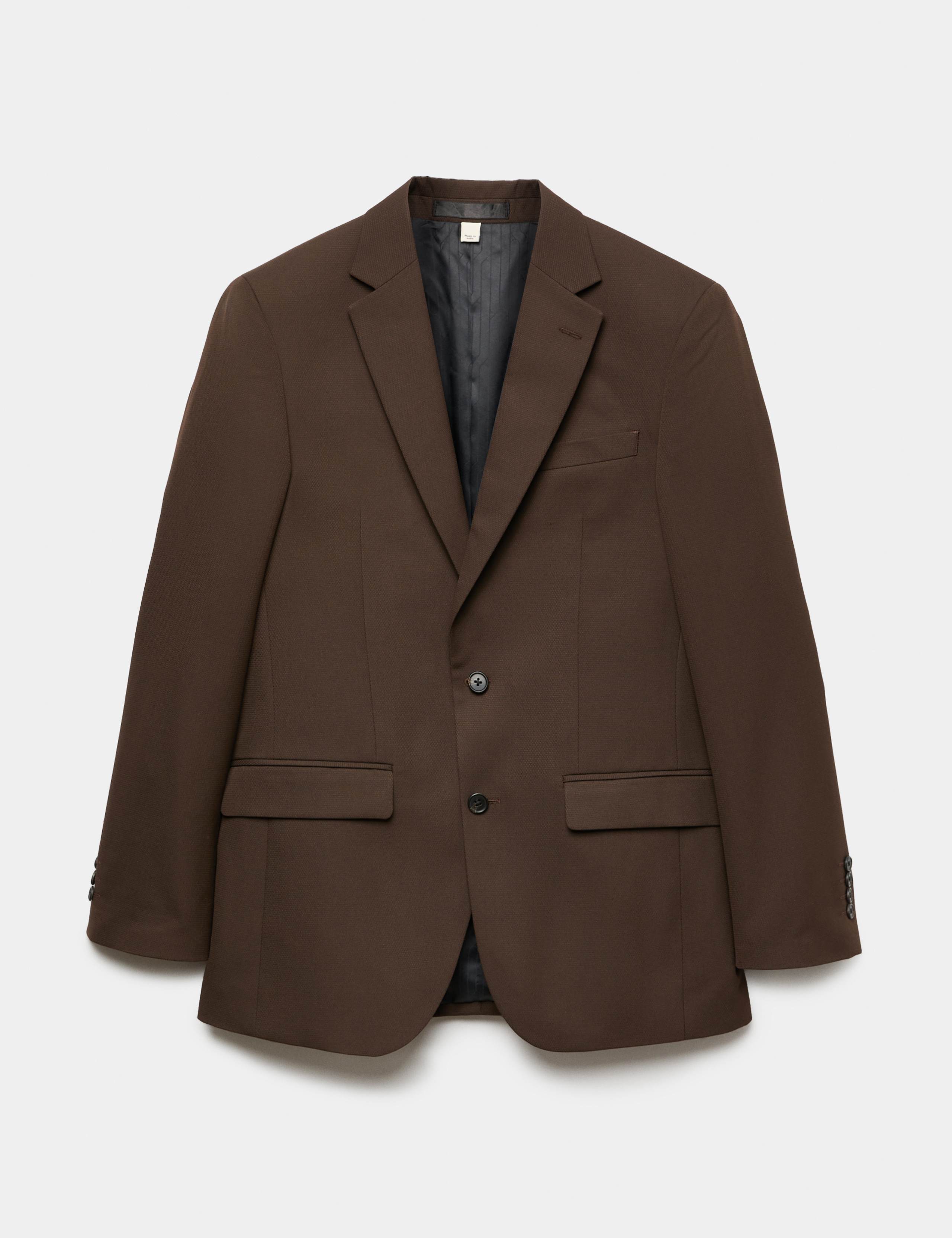 2 Piece Tailored Fit Textured Suit 1 of 6