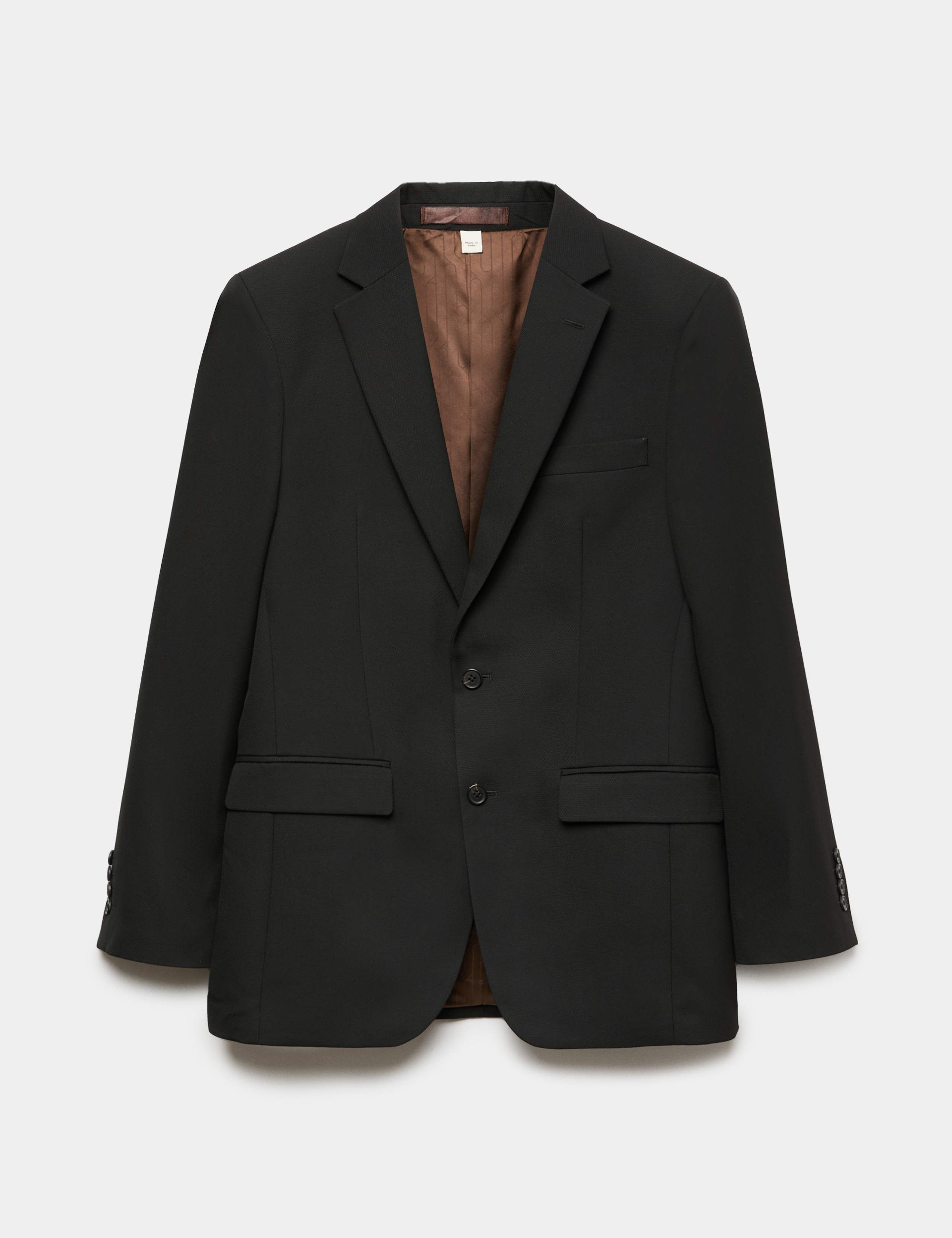 Tailored Fit Textured Jacket
