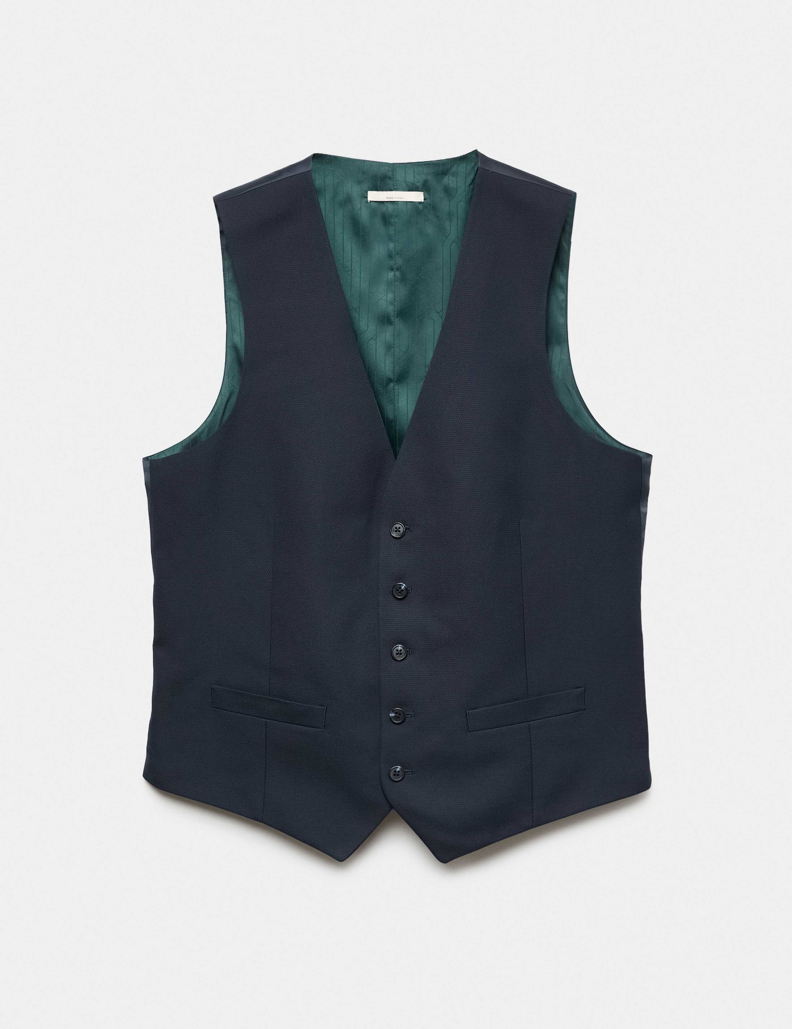 3 Piece Tailored Fit Textured Suit 7 of 9