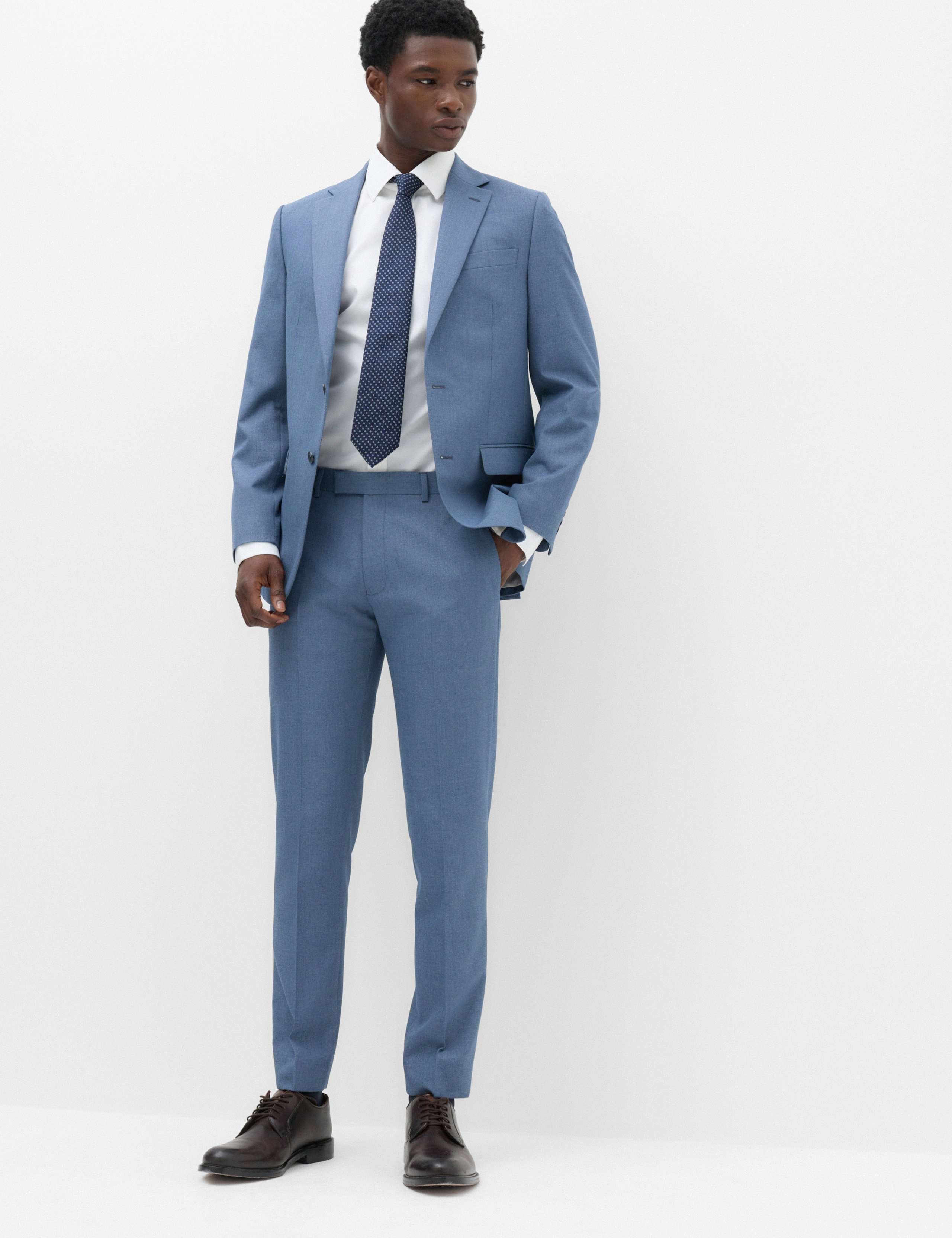 2 Piece Tailored Fit Textured Suit 6 of 6
