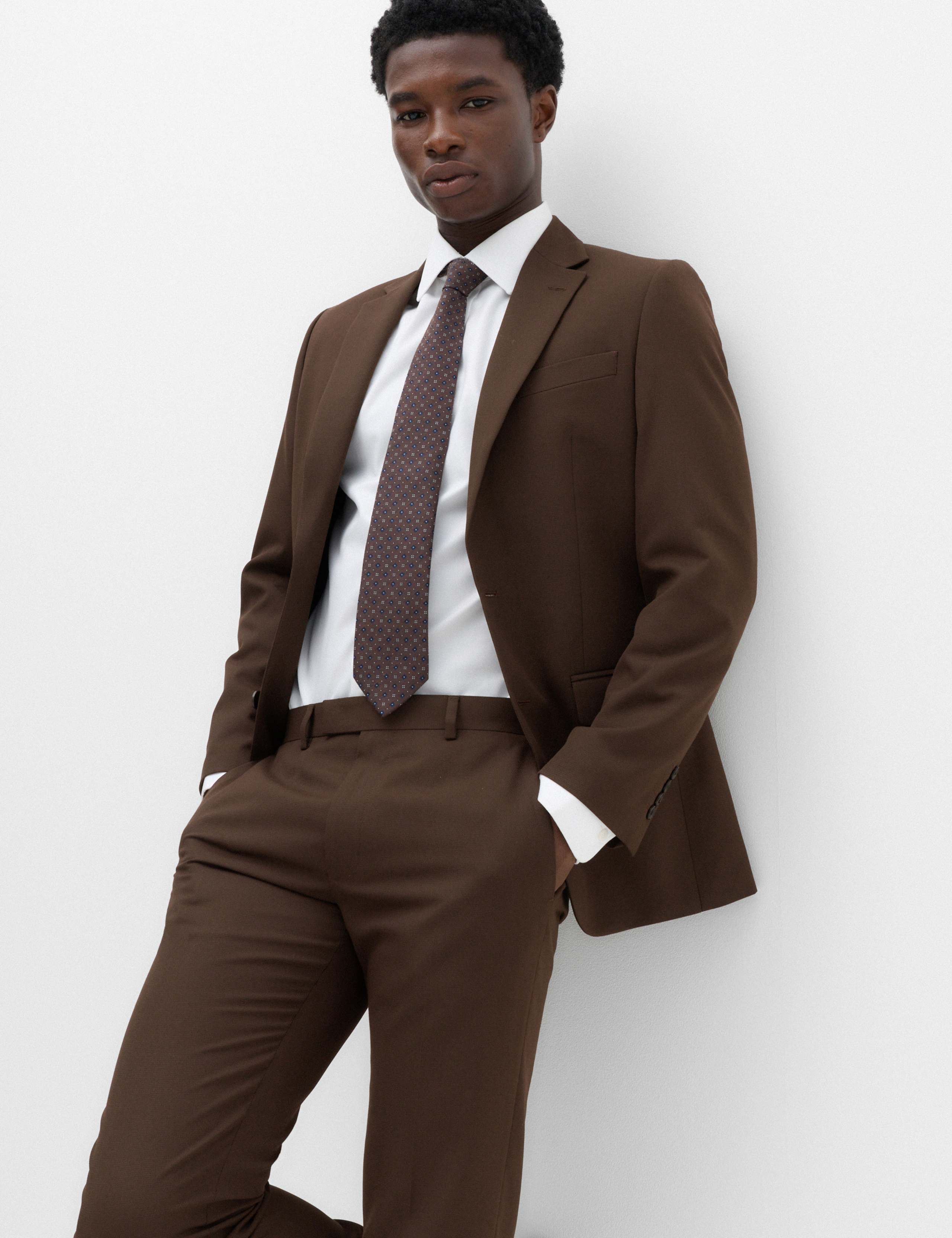 2 Piece Tailored Fit Textured Suit 6 of 6