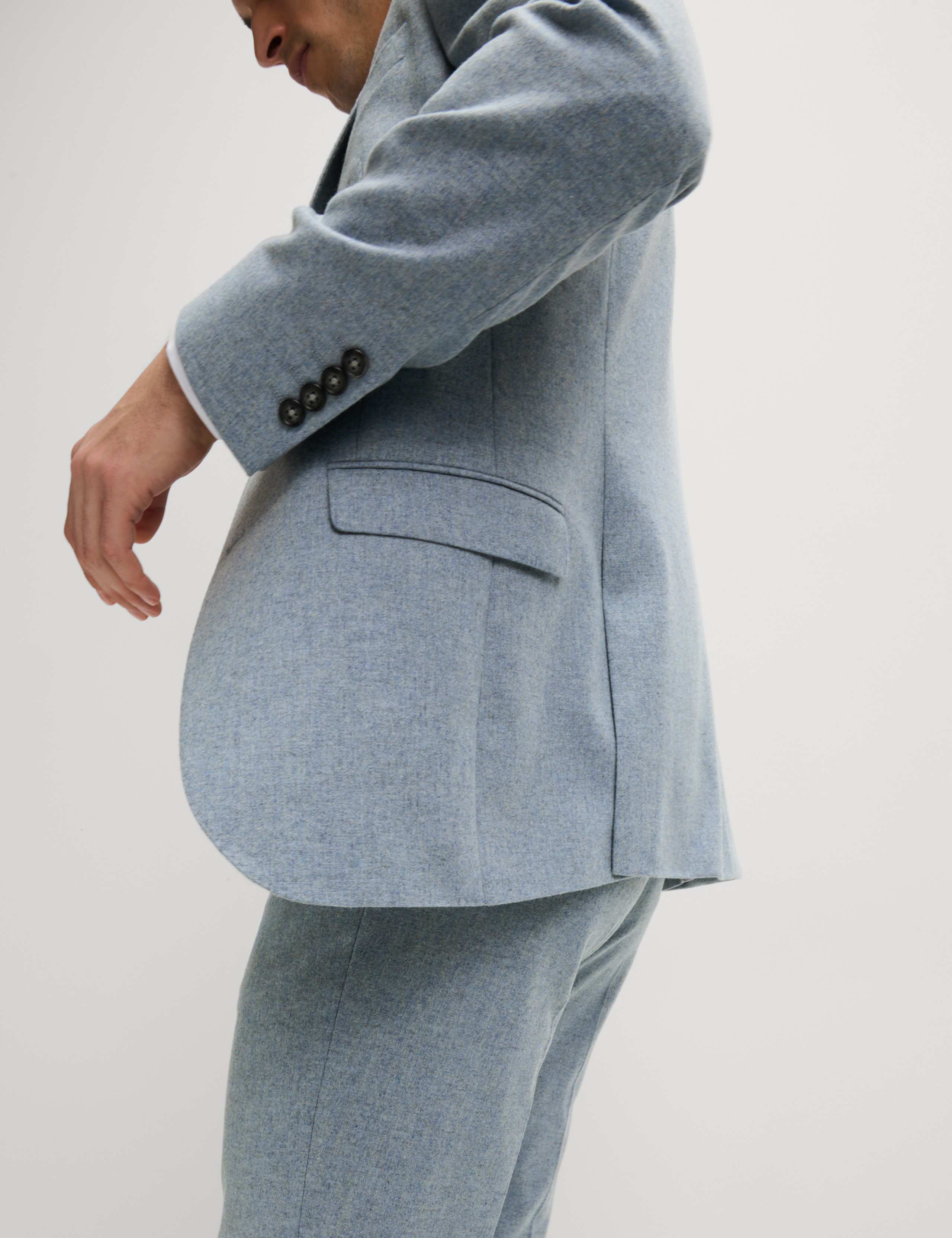 Tailored Fit Wool Rich Tweed Suit Jacket