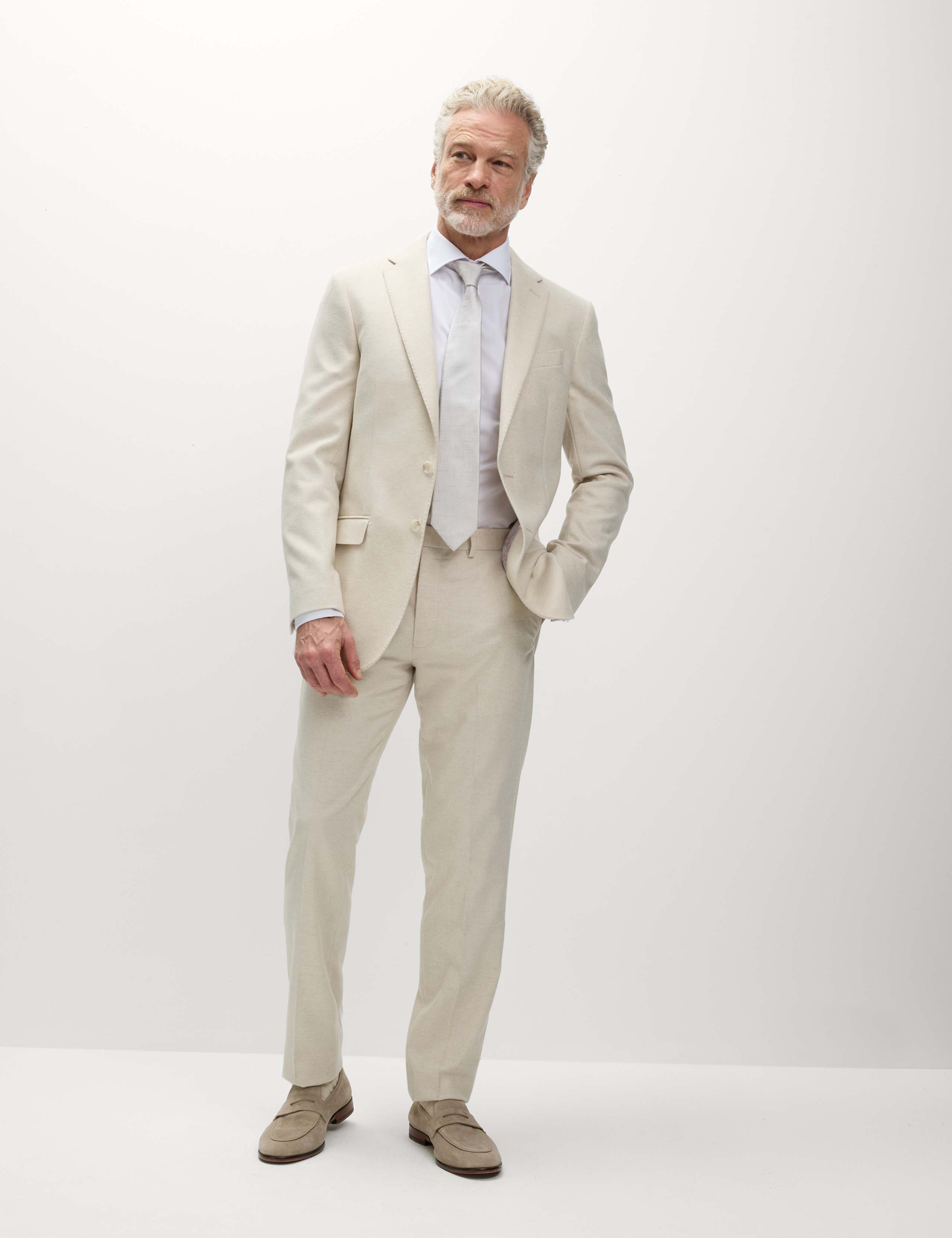 Tailored Fit Wool Rich Tweed Suit Jacket