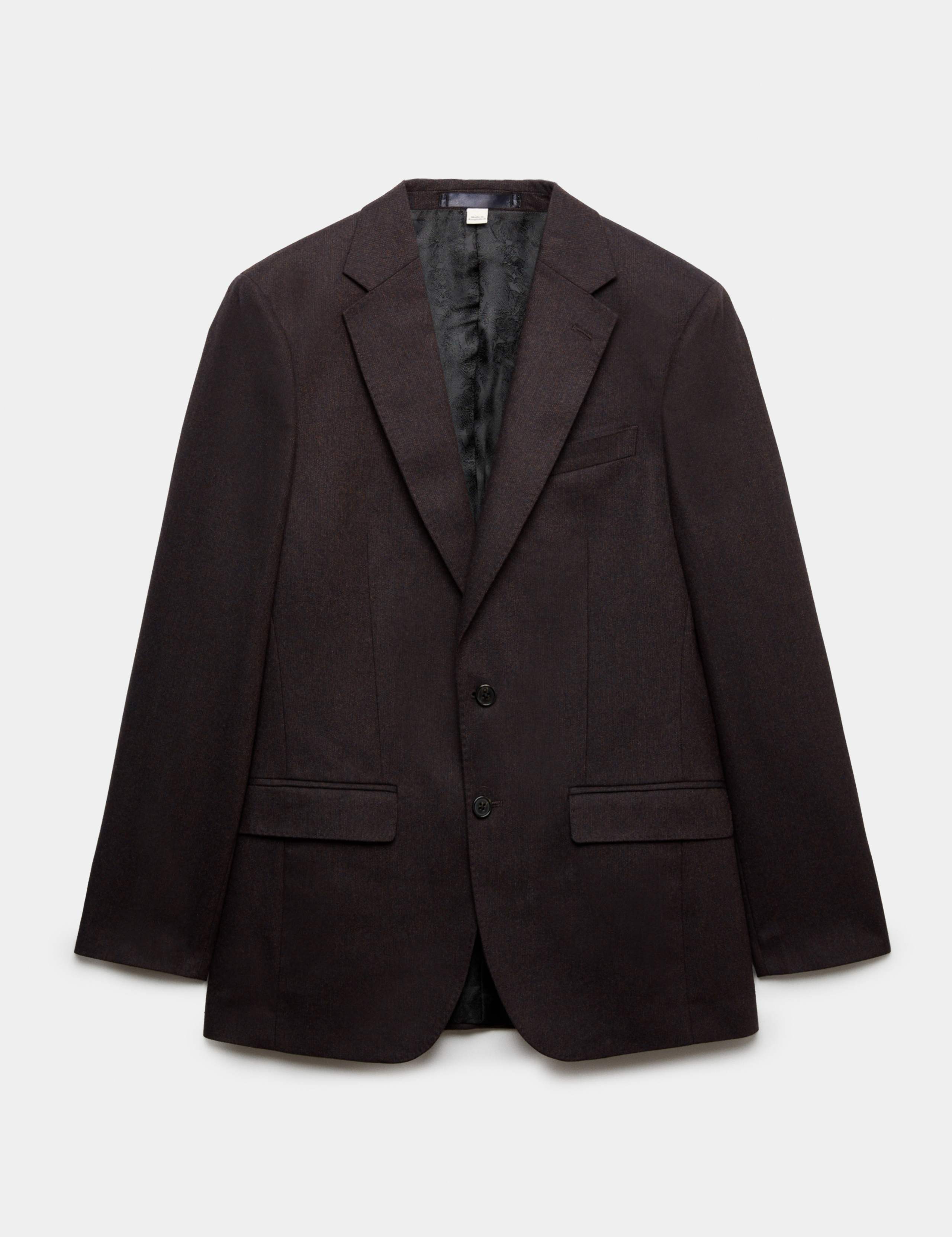 2 Piece Tailored Fit Micro Check Tweed Suit 1 of 6