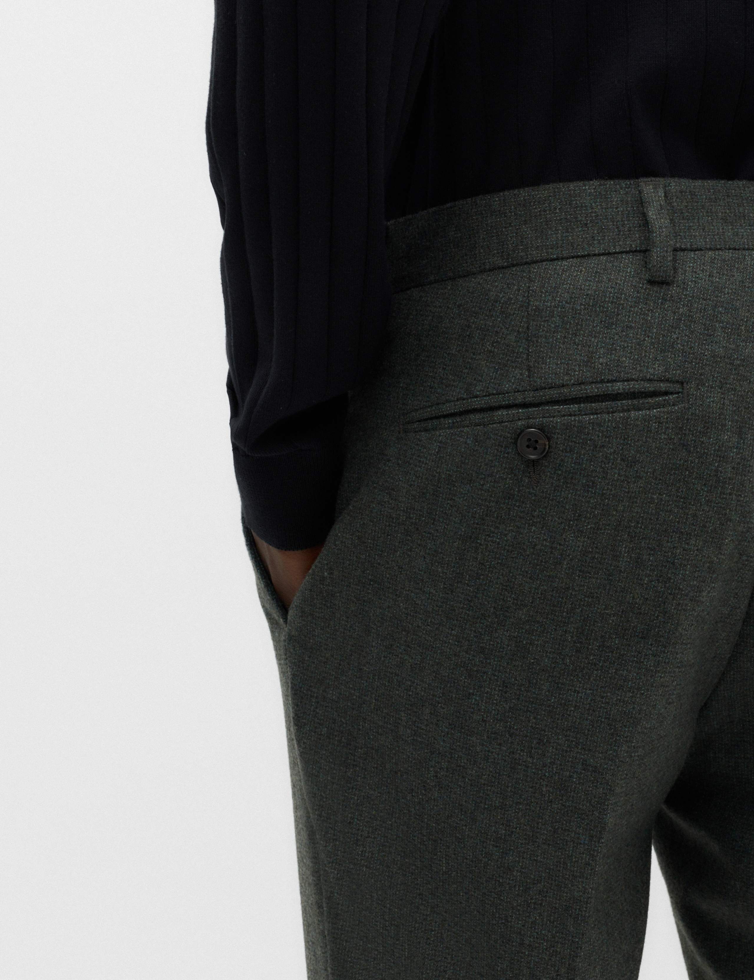 2 Piece Tailored Fit Micro Check Tweed Suit 6 of 6