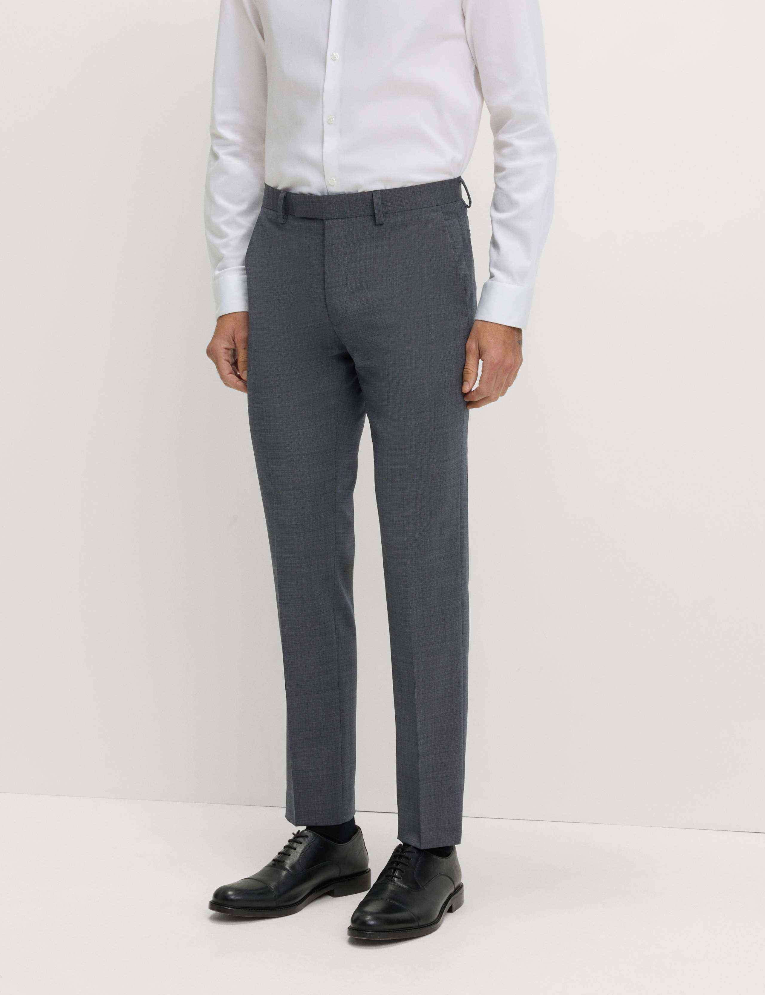 Slim Fit Wool Blend Suit Trousers