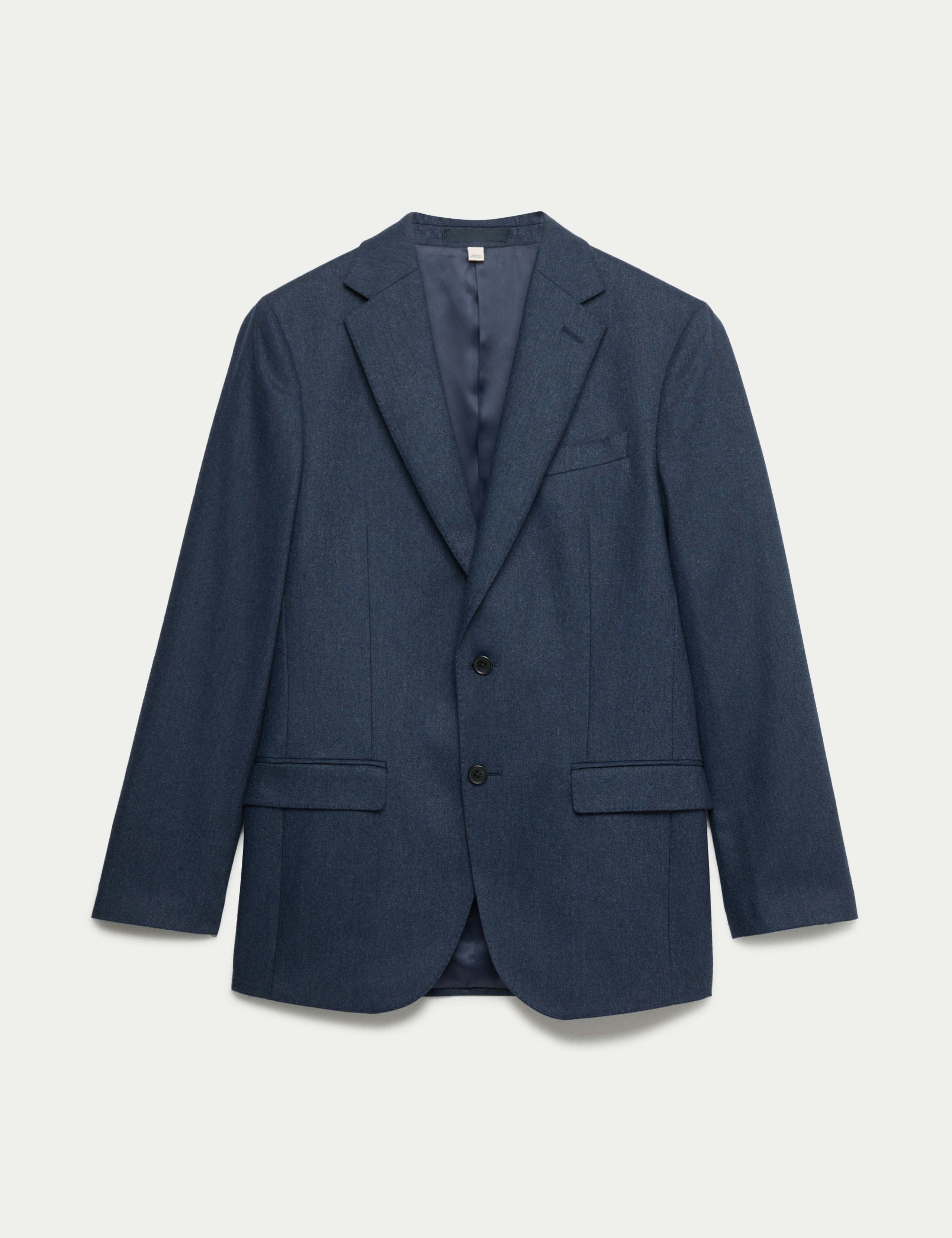 2 Piece Tailored Fit Italian Wool Rich Tweed Suit 1 of 6