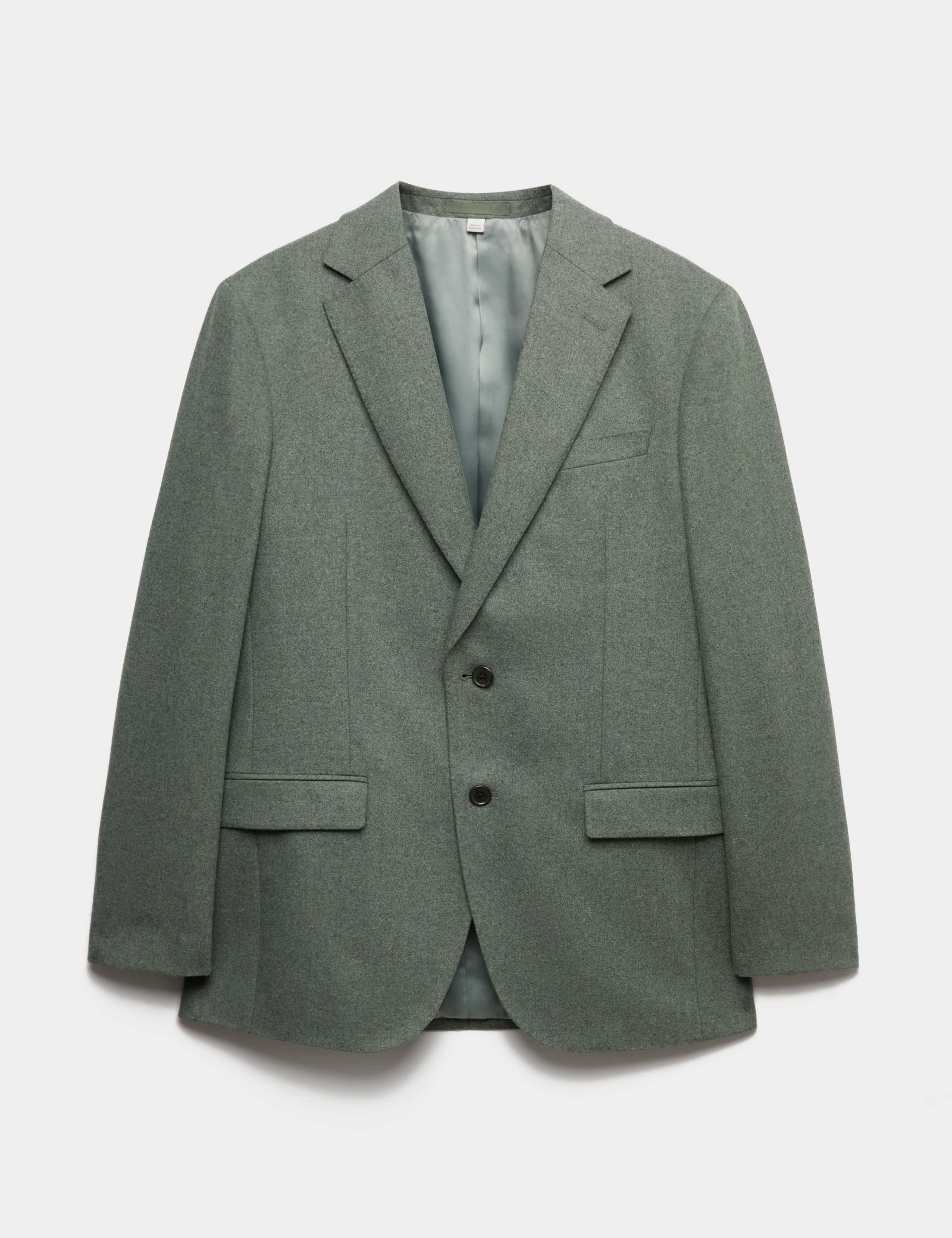 Tailored Fit Italian Wool Rich Tweed Suit Jacket