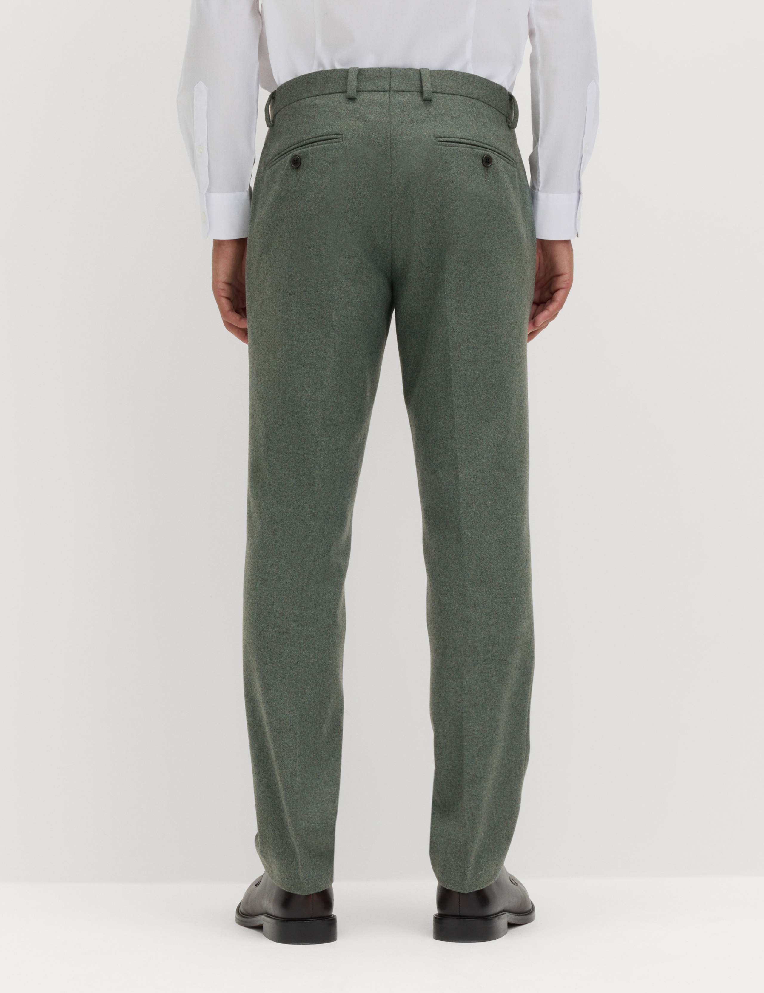 2 Piece Tailored Fit Italian Wool Rich Tweed Suit 4 of 6