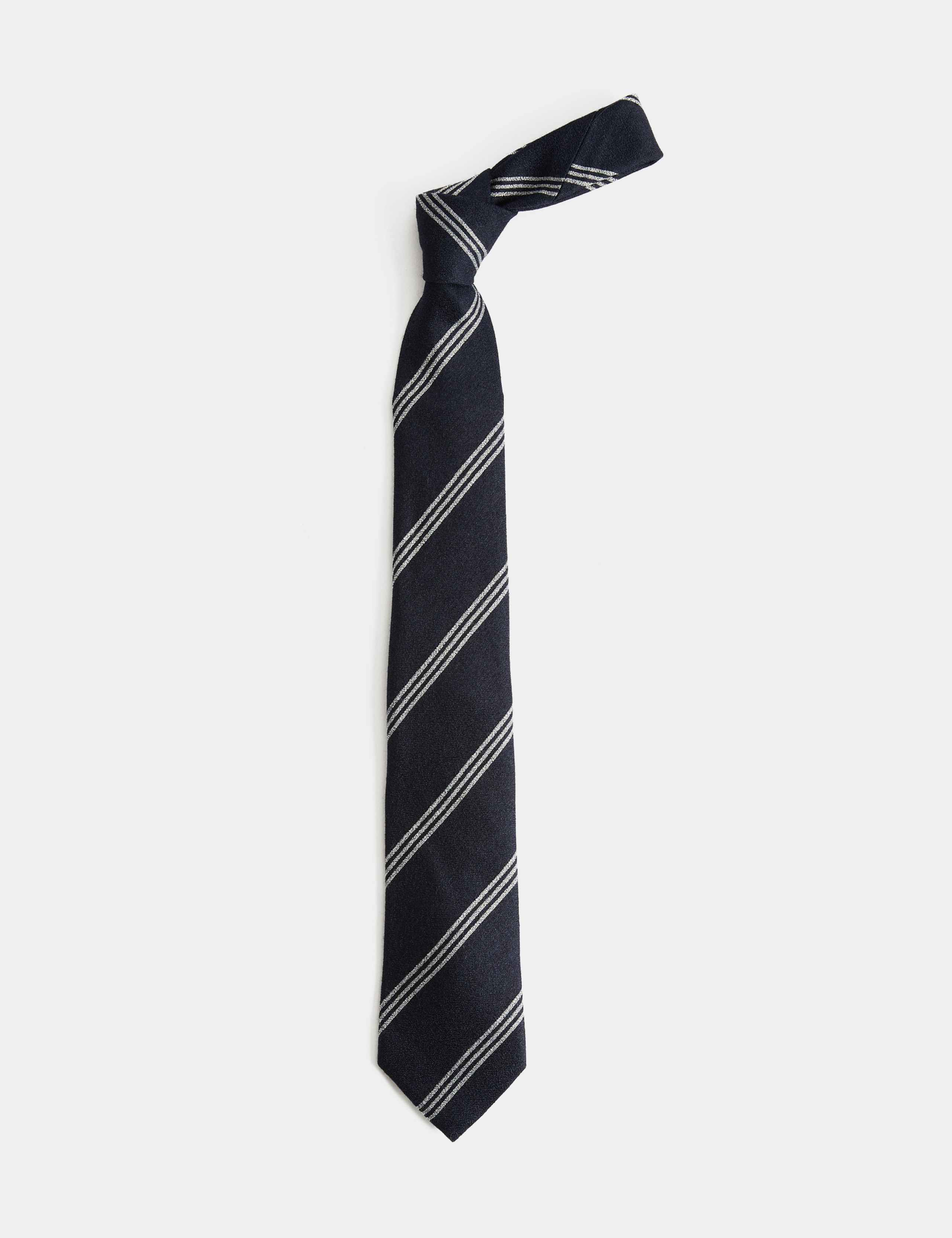 Wool Rich Triple Stripe Tie