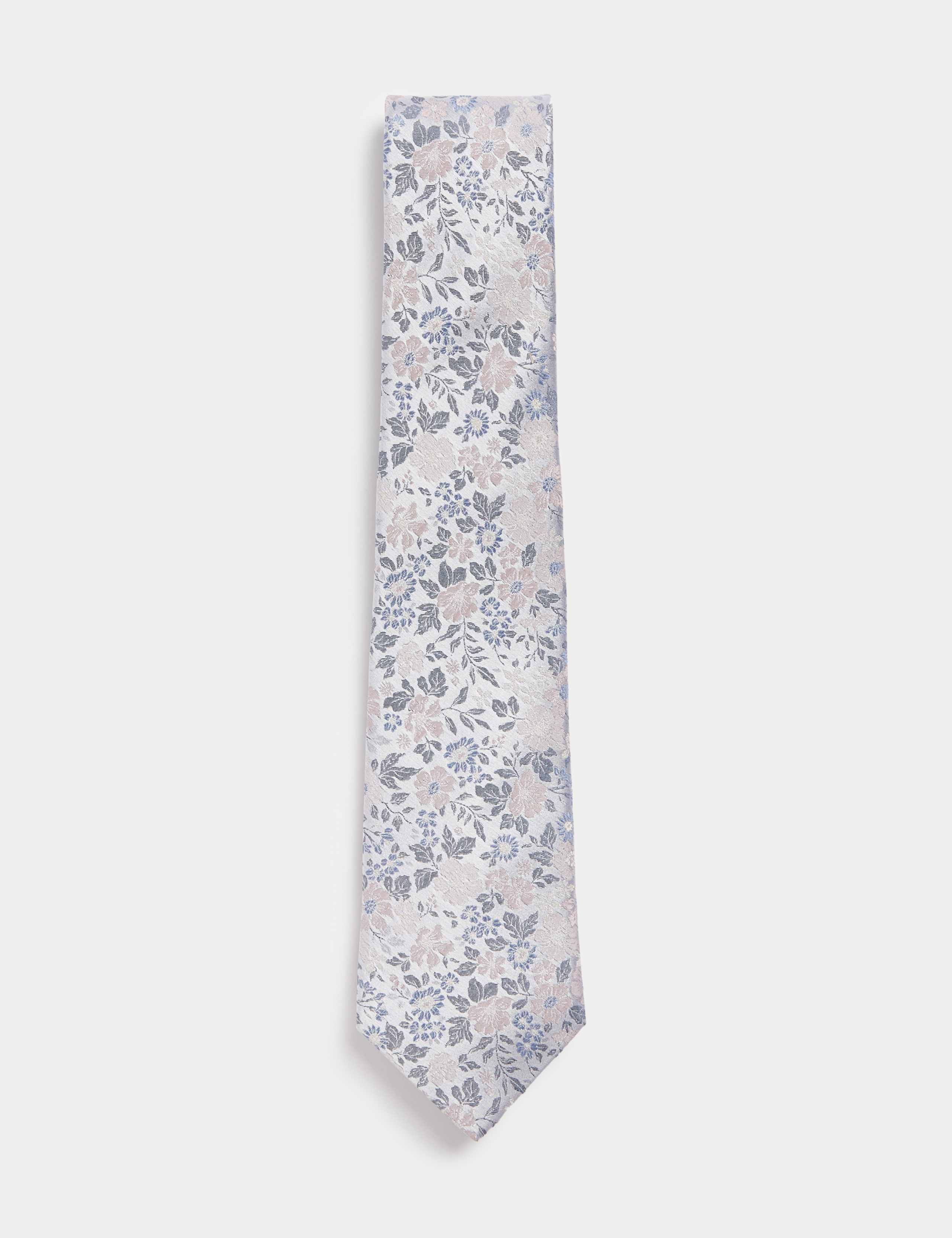 Floral Pure Silk Tie