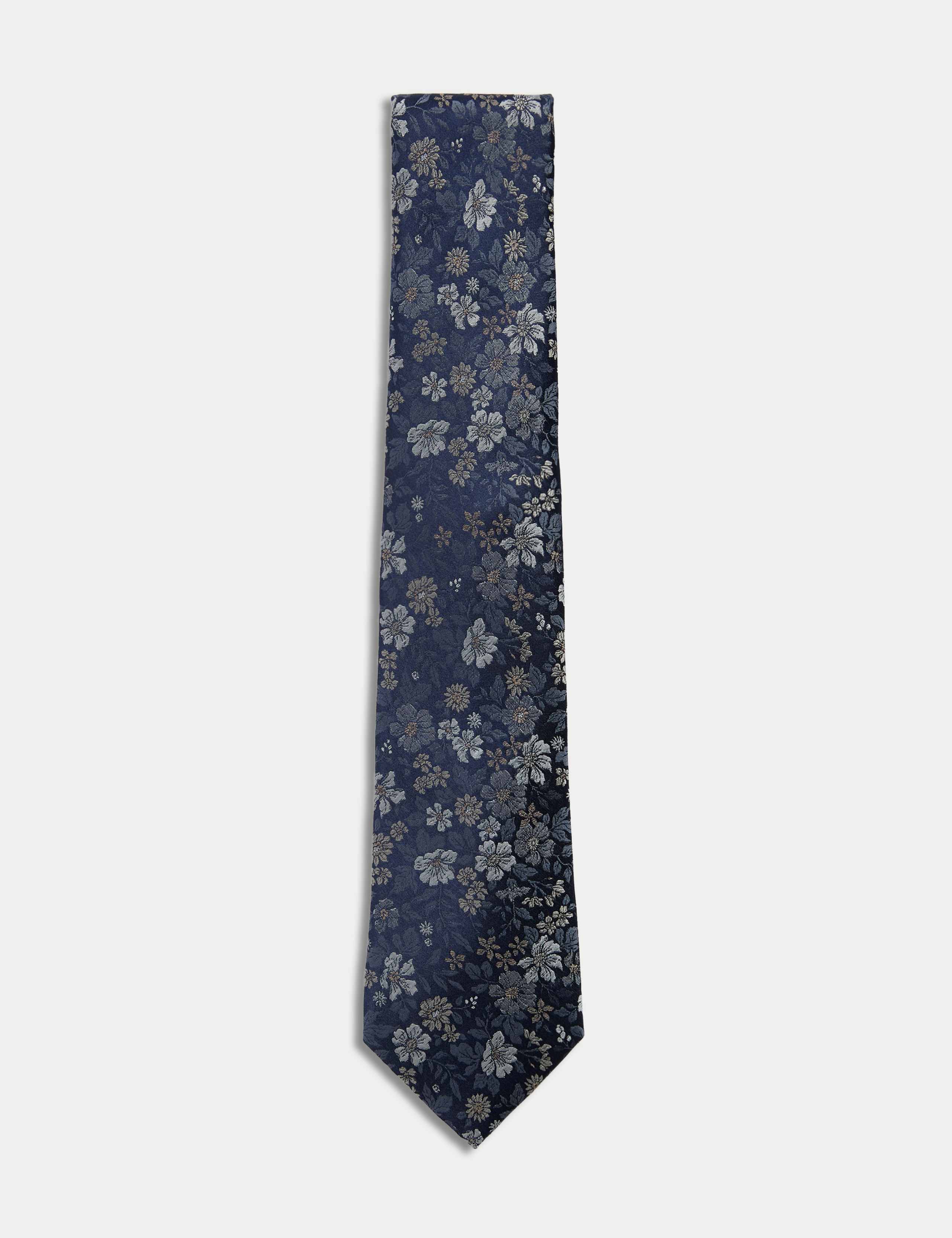 Floral Pure Silk Tie