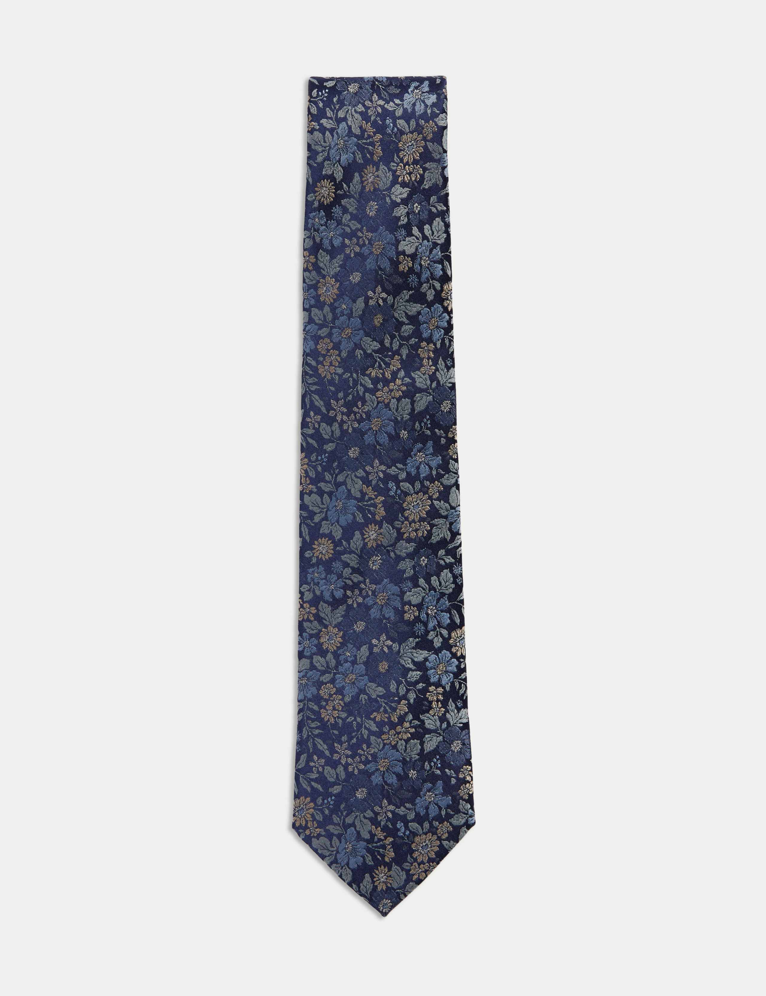 Floral Pure Silk Tie