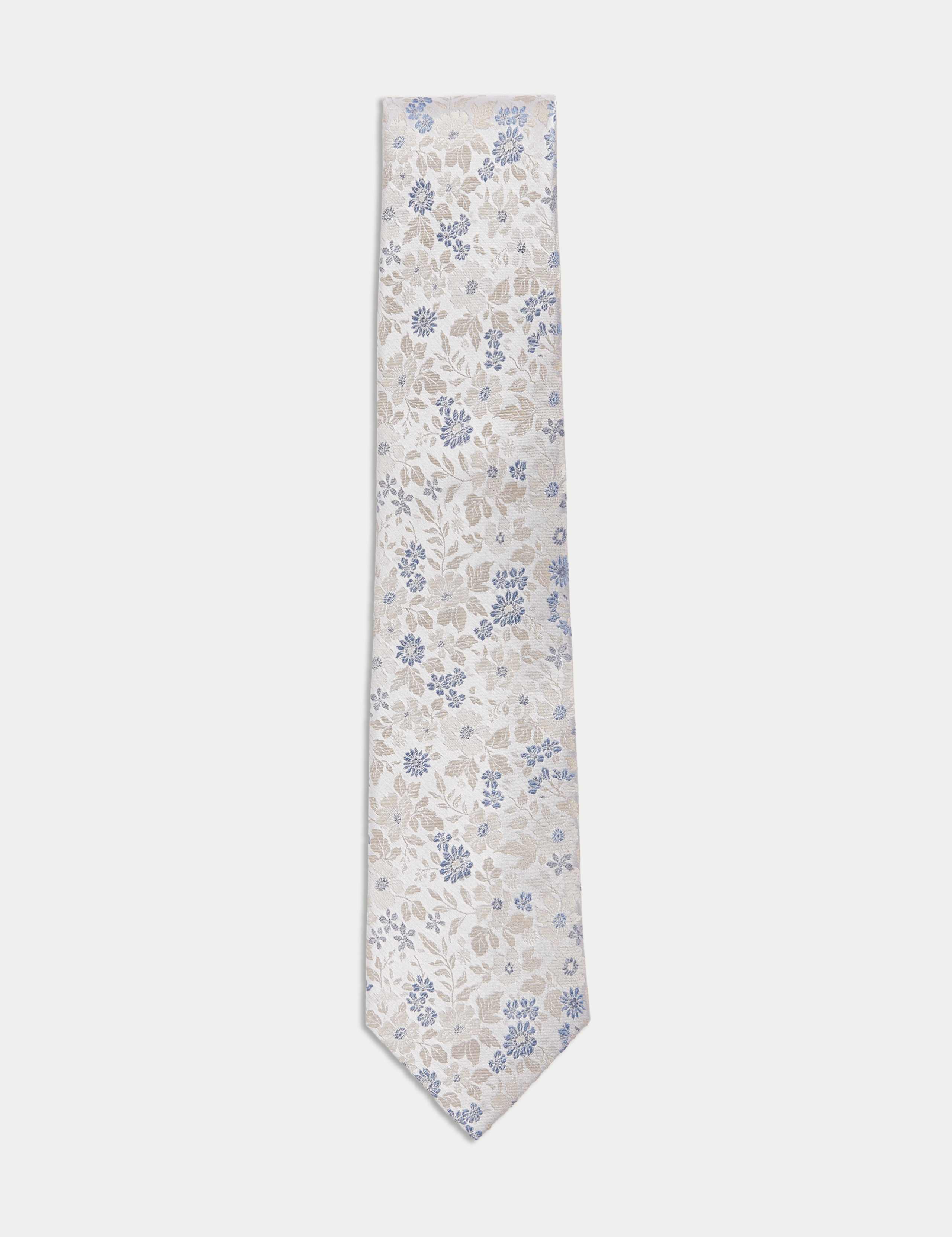 Floral Pure Silk Tie