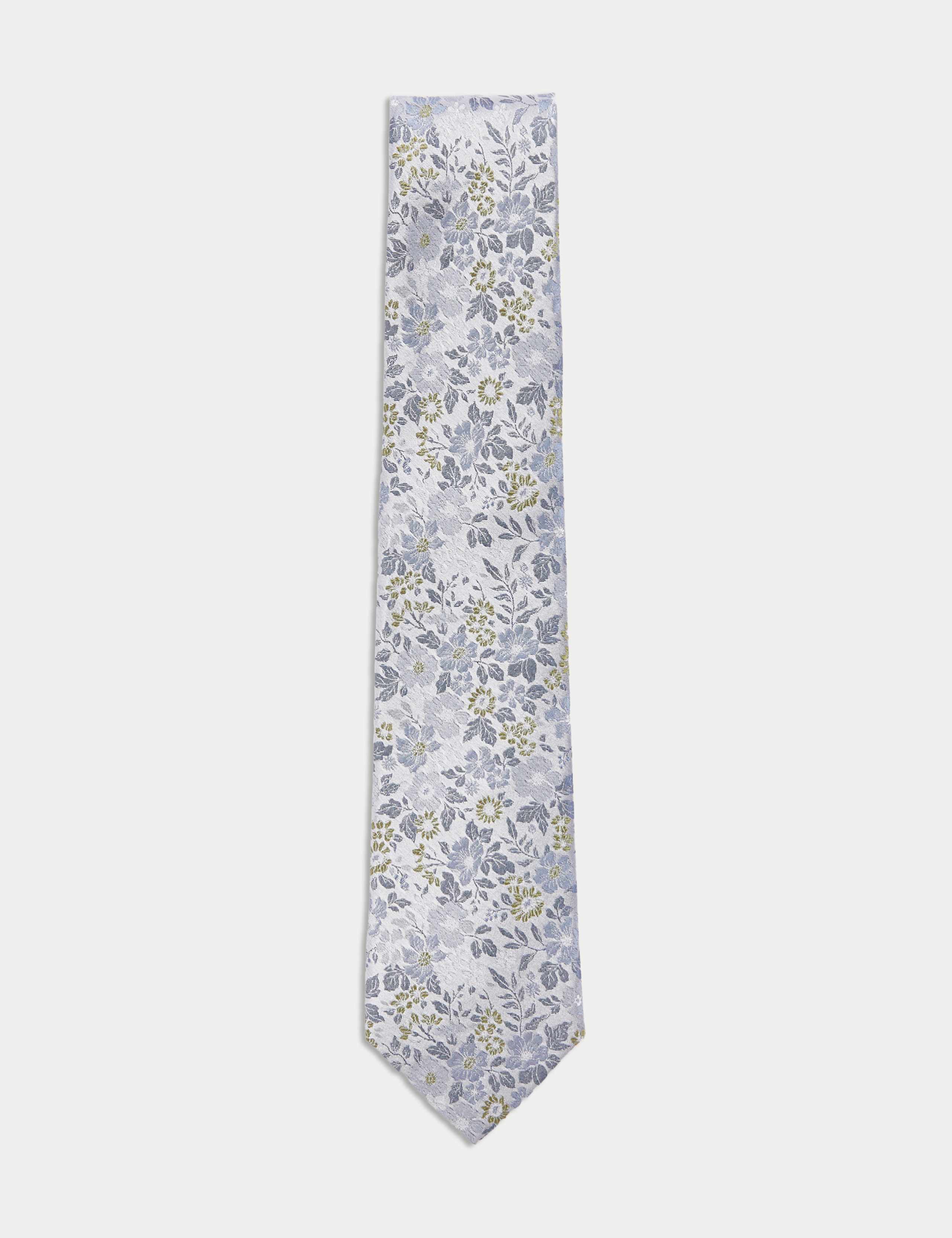 Floral Pure Silk Tie