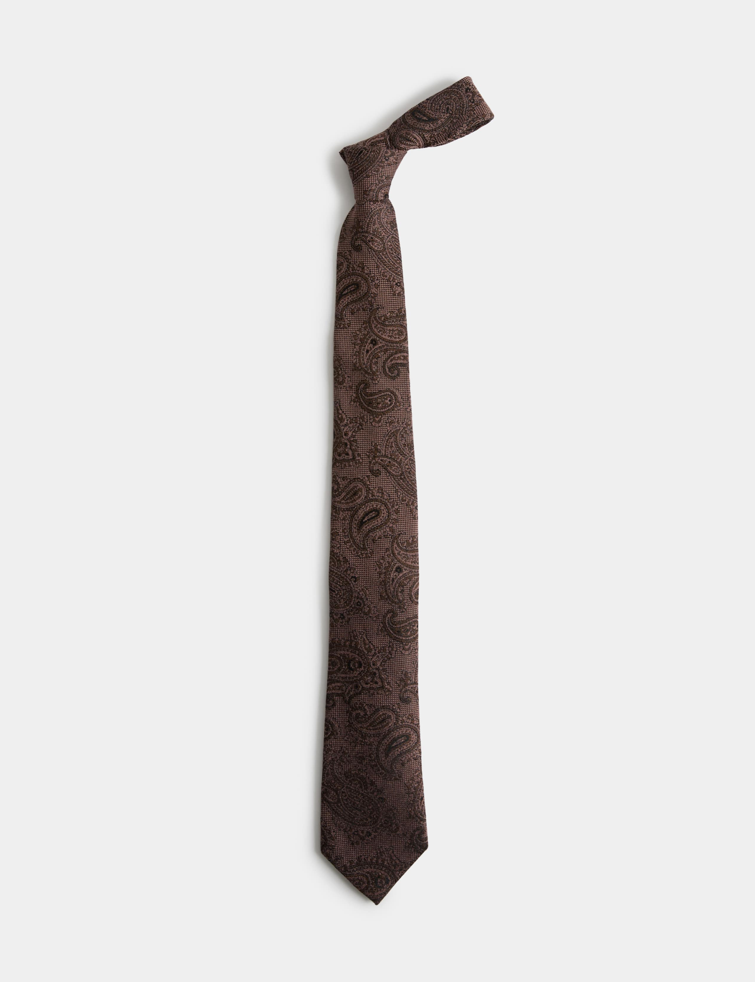 Paisley Silk Wool Tie
