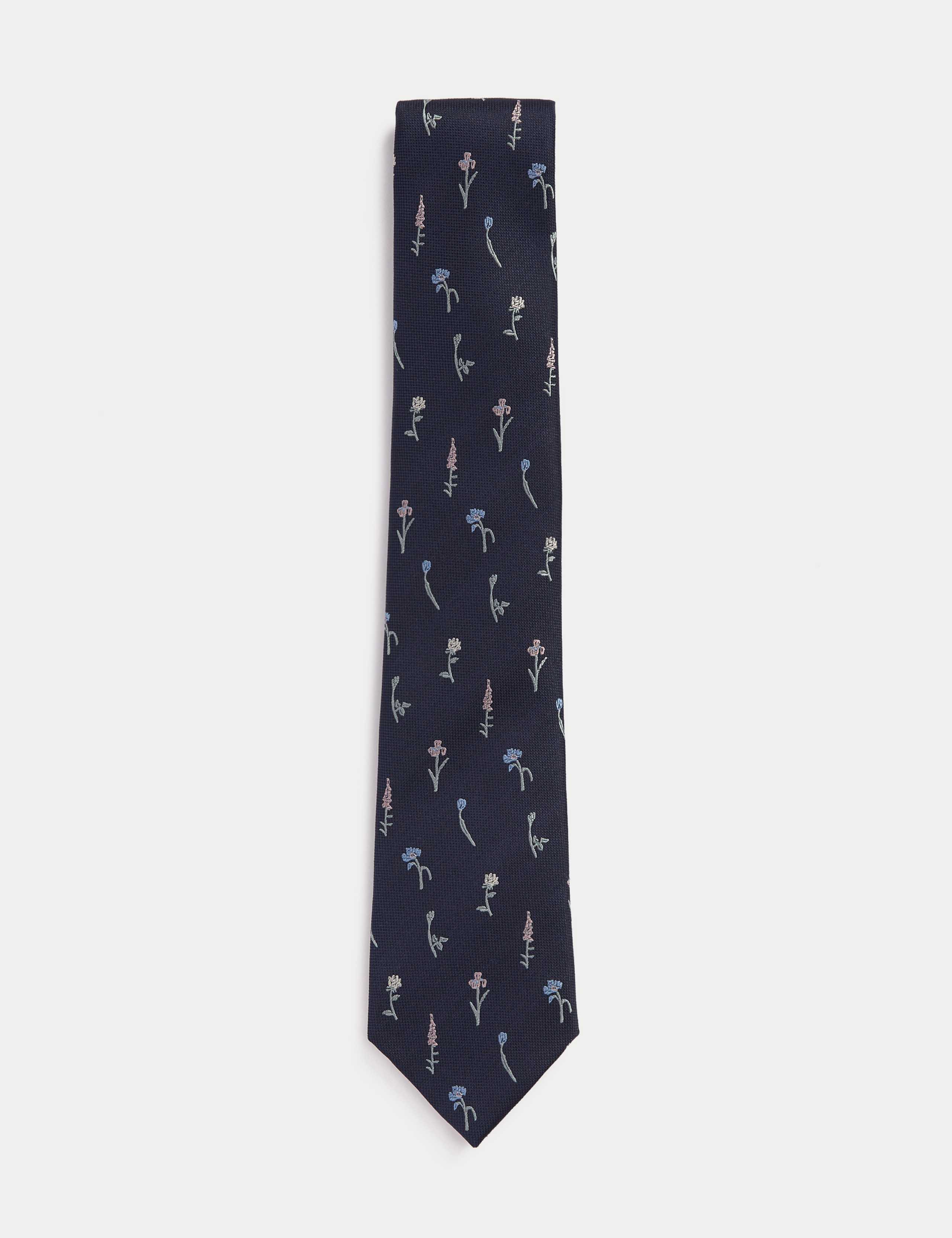 Floral Pure Silk Tie