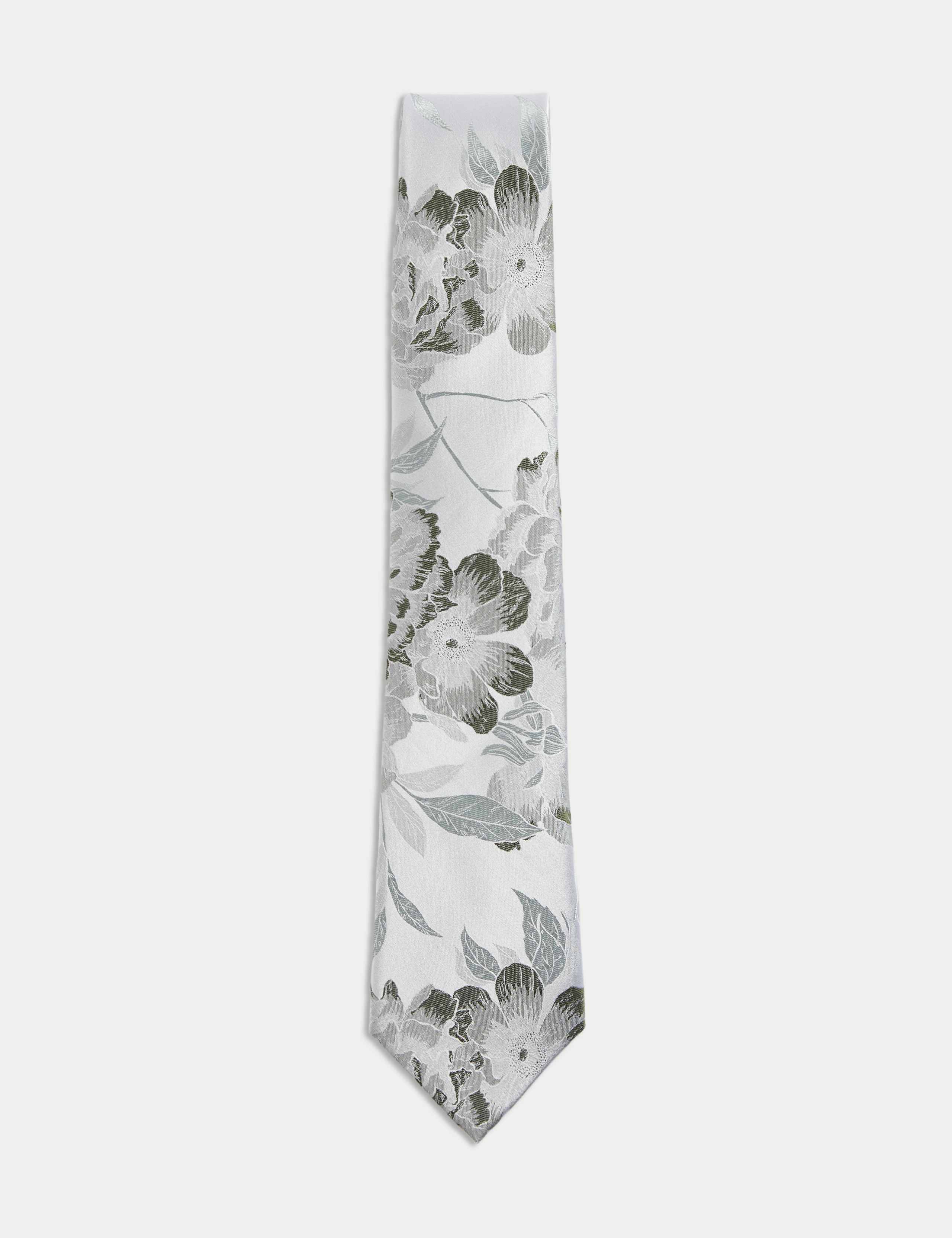 Floral Pure Silk Tie