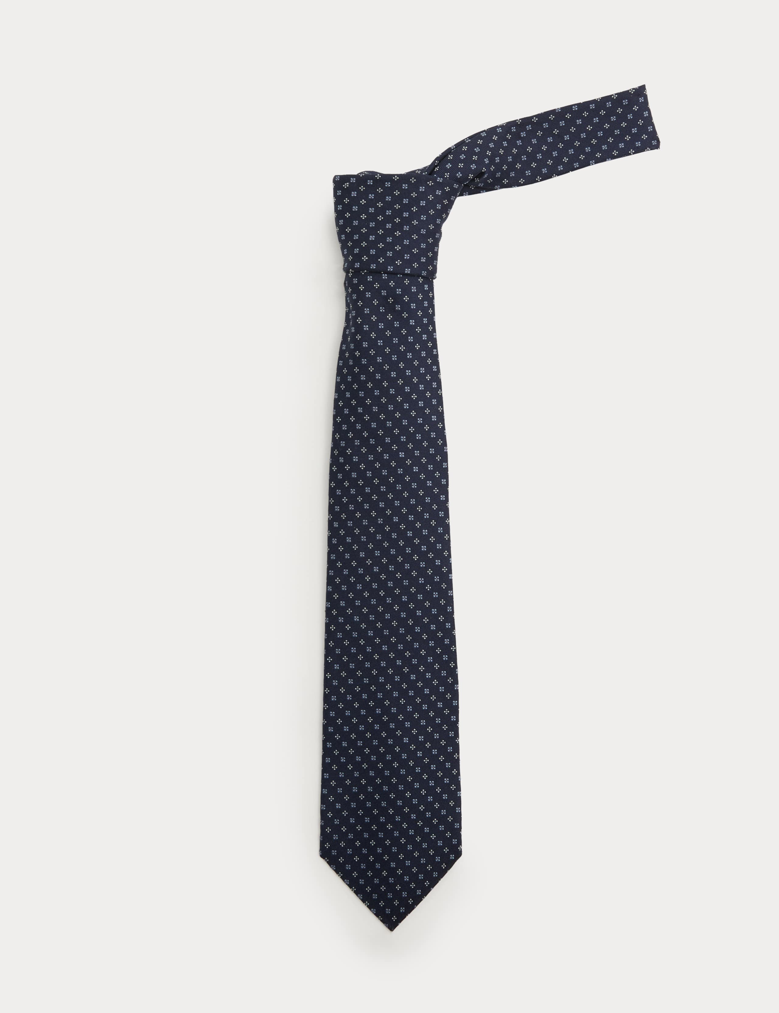 Pure Silk Geometric Tie