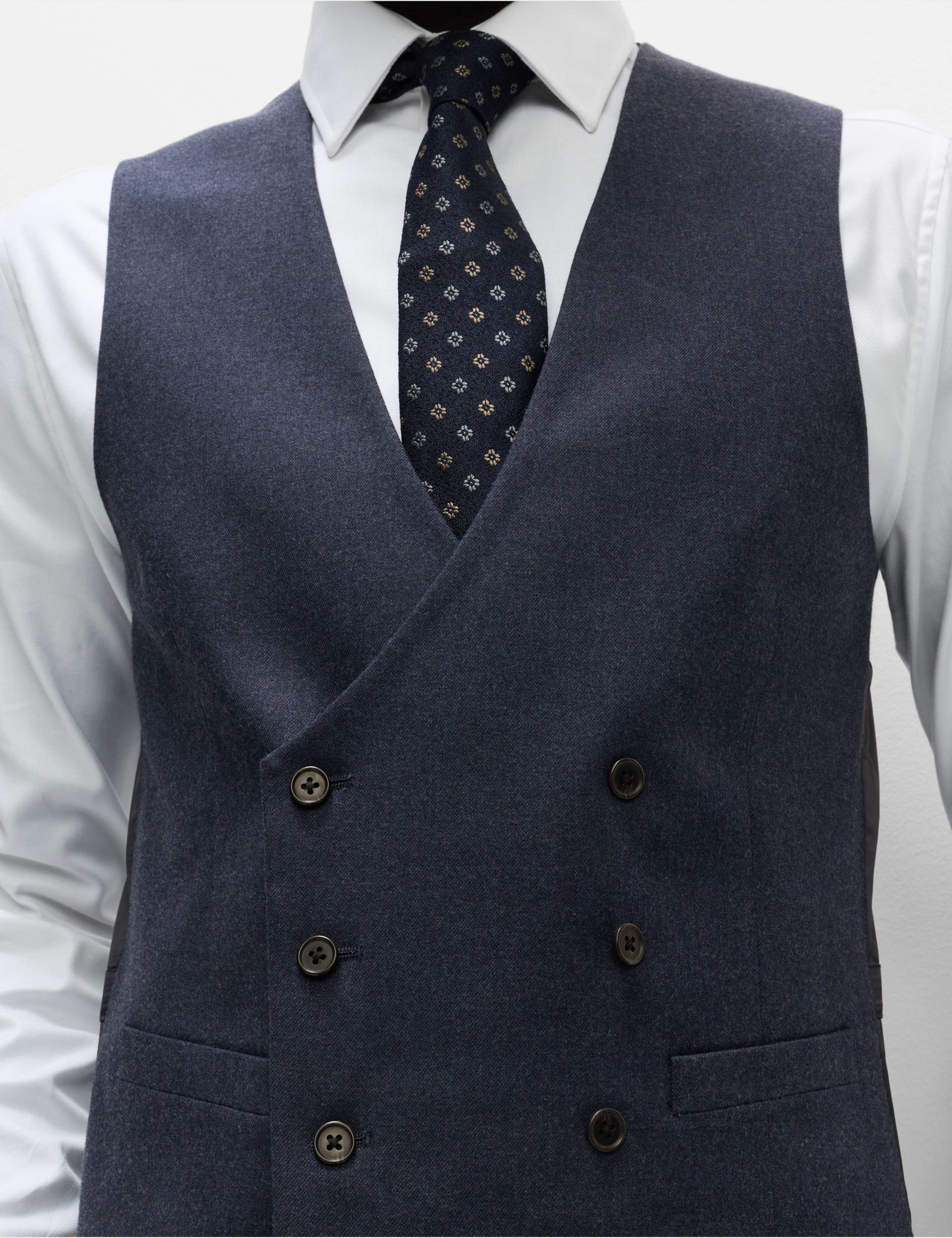 Slim Fit Warm Handle Twill Waistcoat