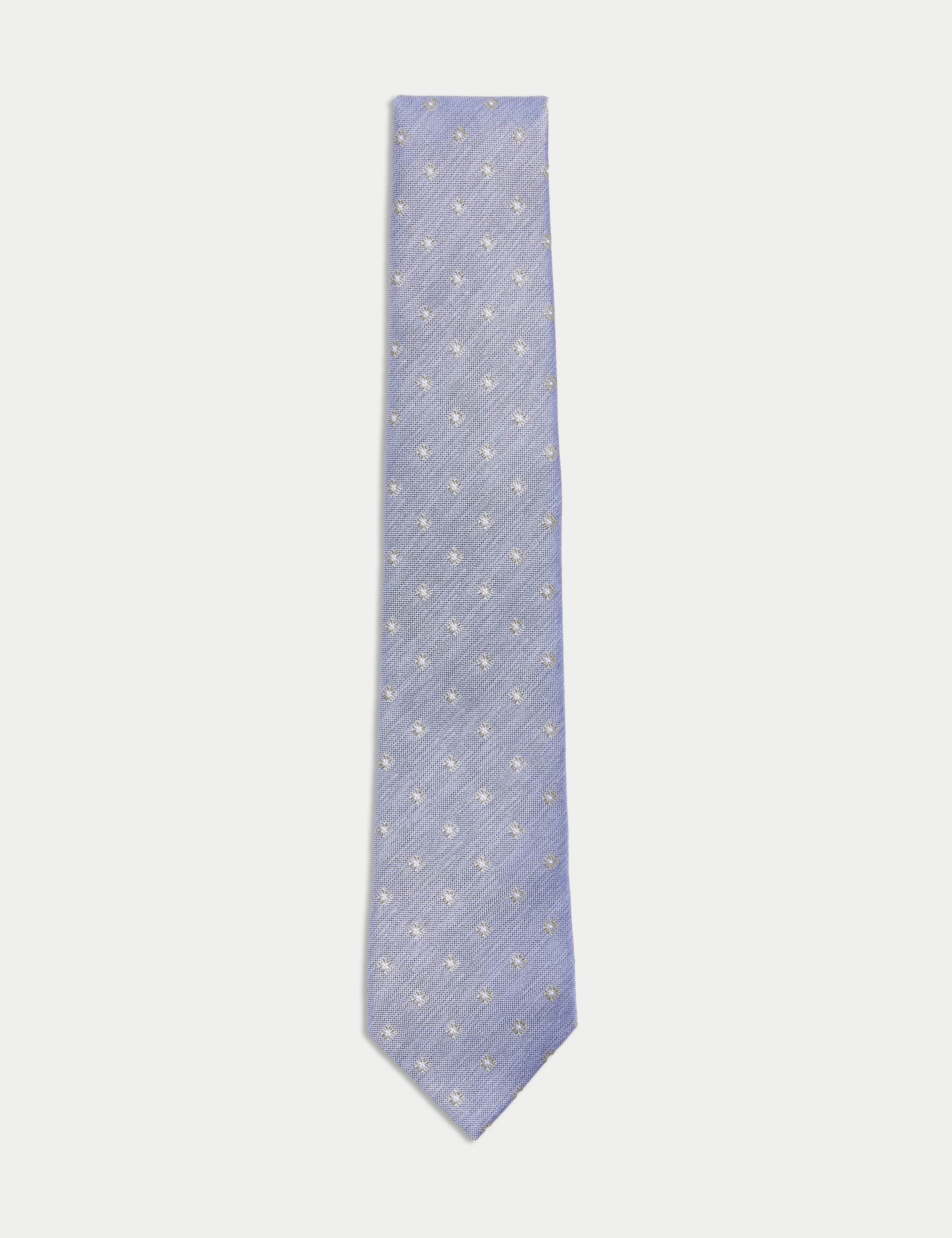 Geometric Pure Silk Tie
