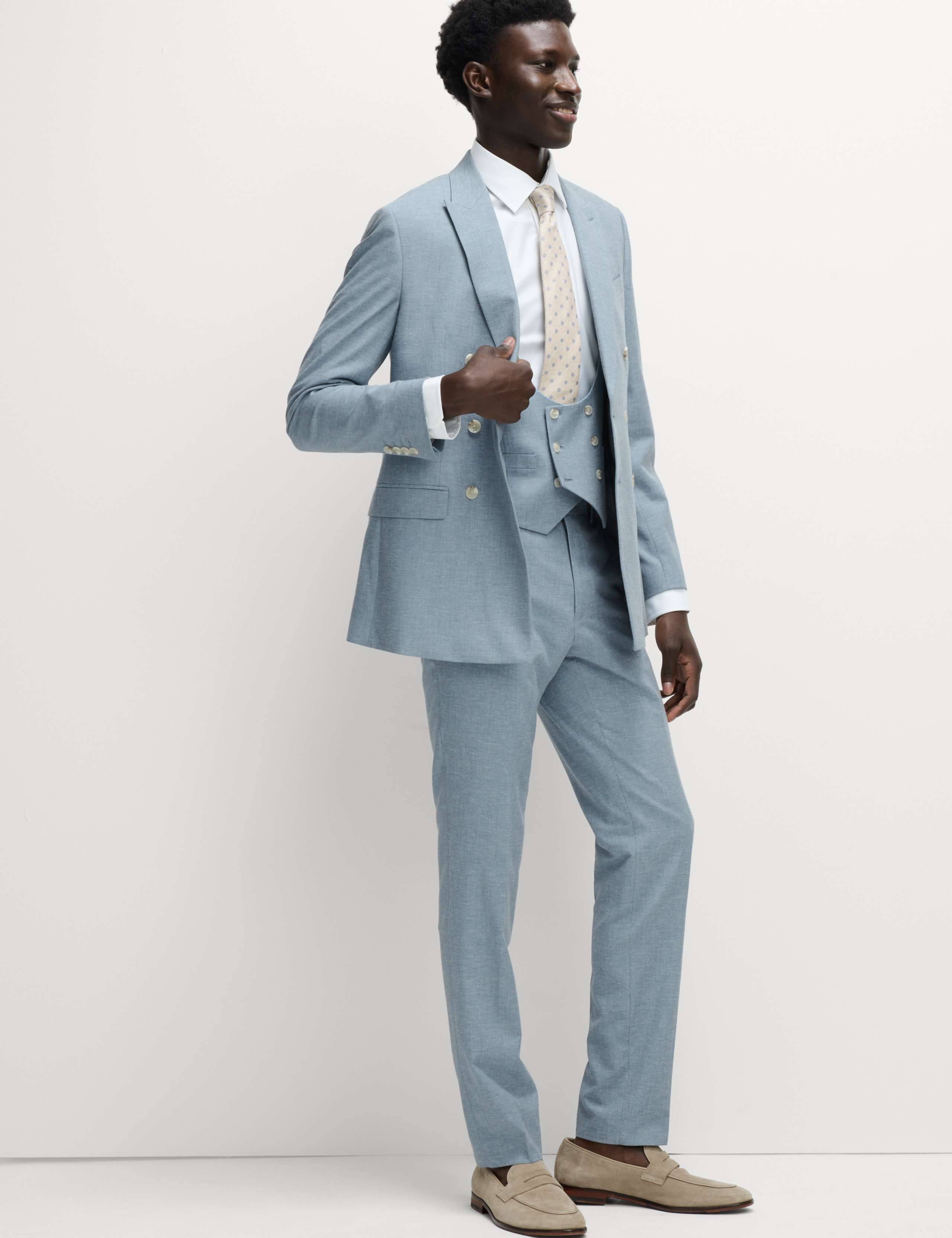 Slim Fit Stretch Suit Trousers