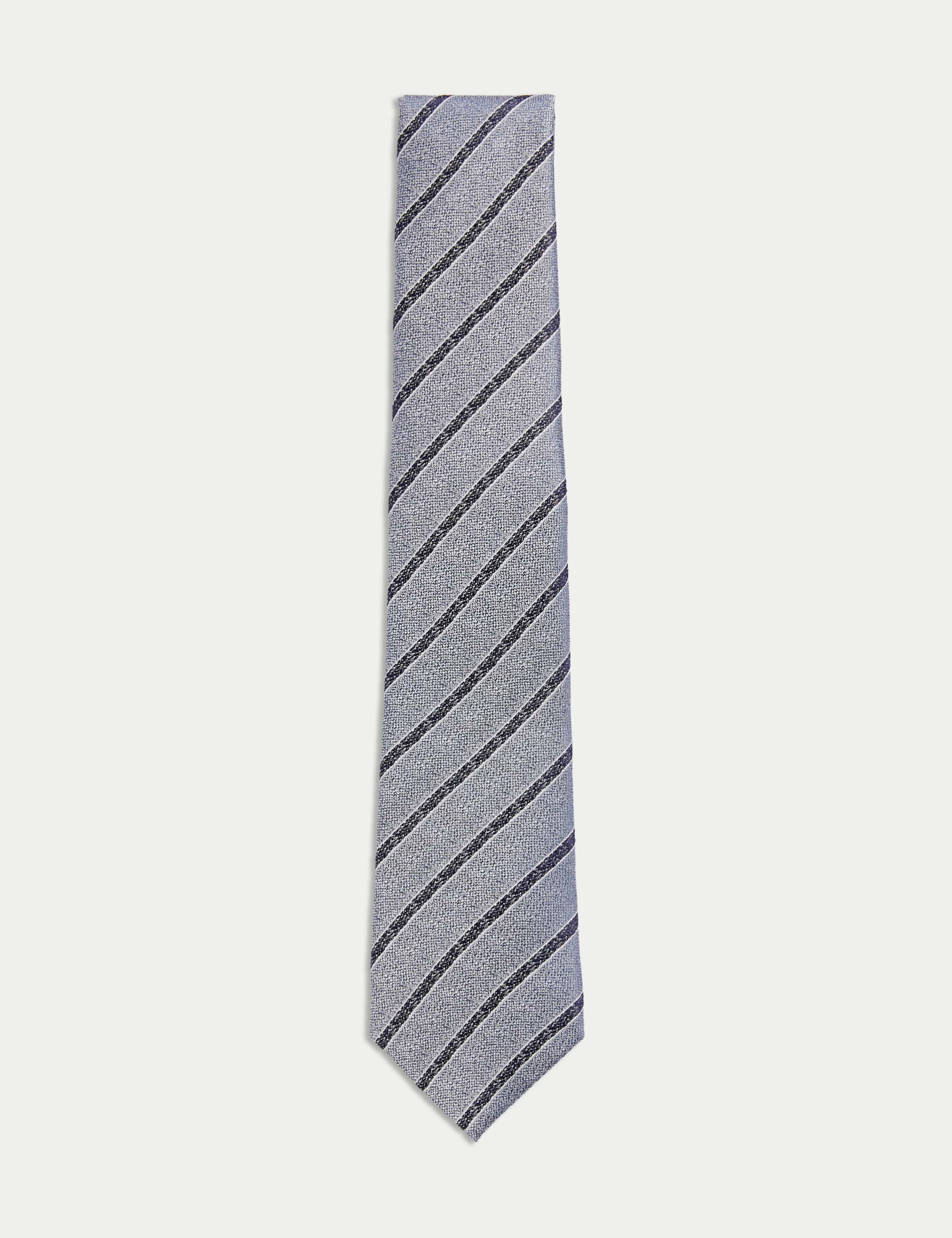 Pure Silk Striped Tie