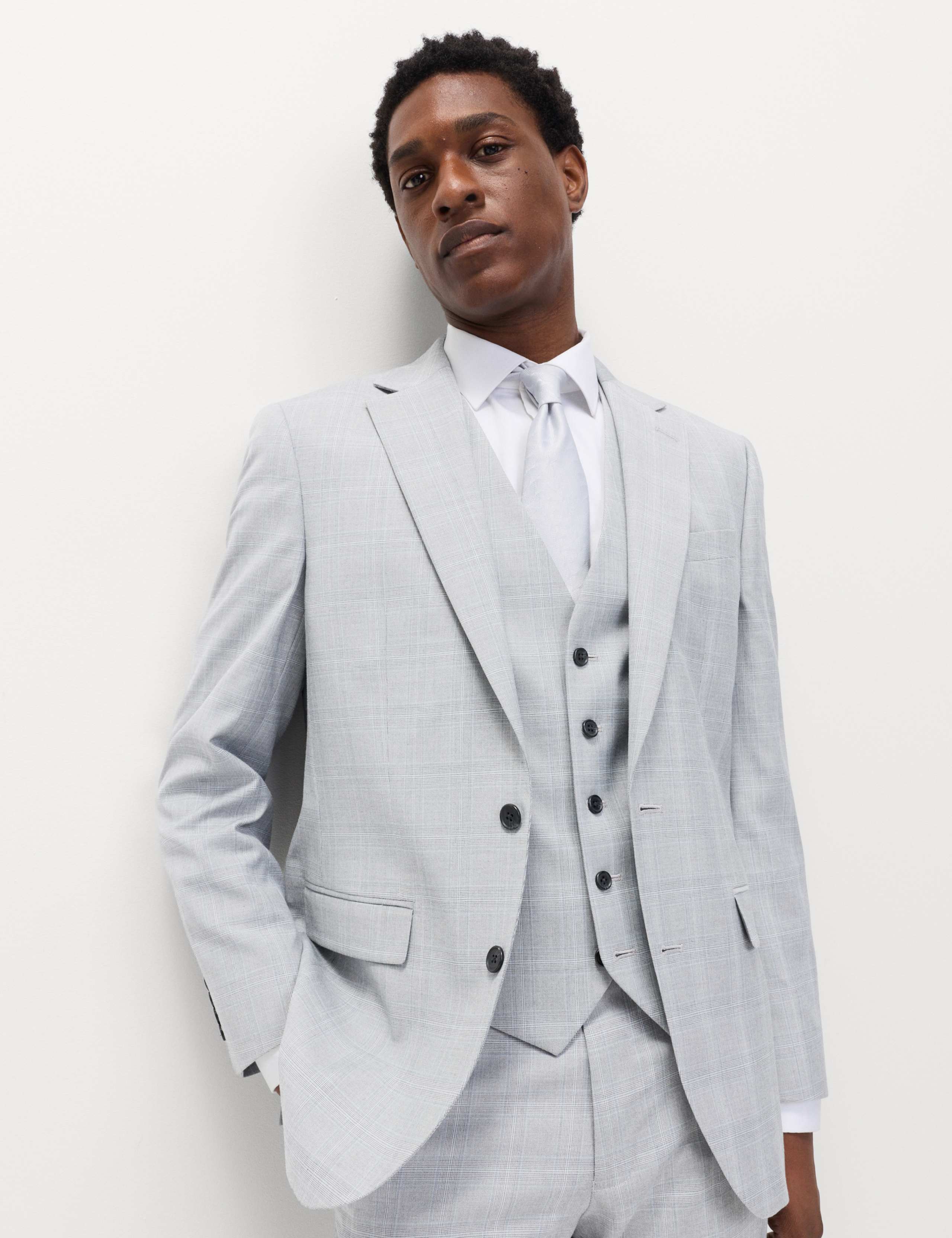 Check Stretch Waistcoat