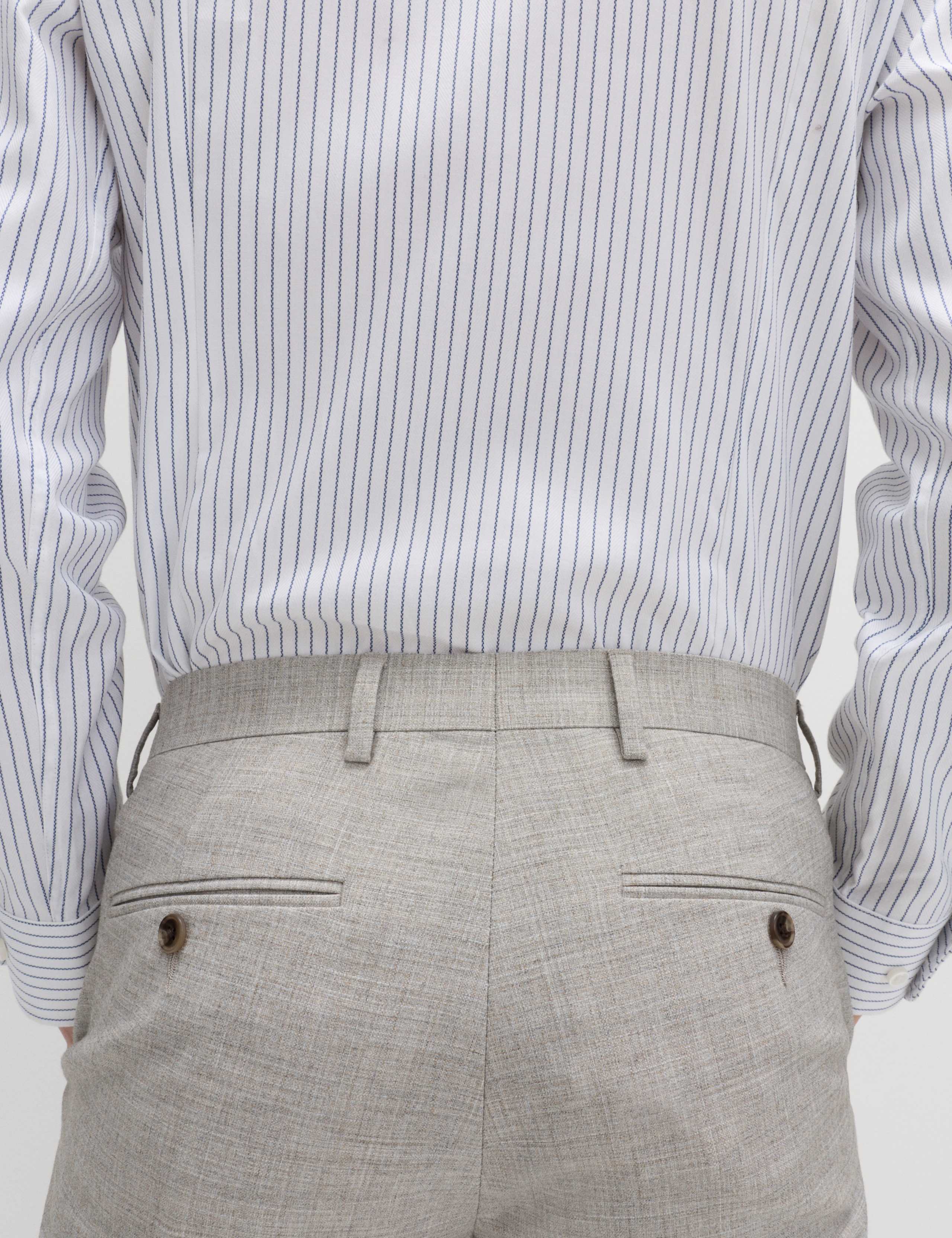 2 Piece Slim Fit Textured Twill Stretch Suit 6 of 6