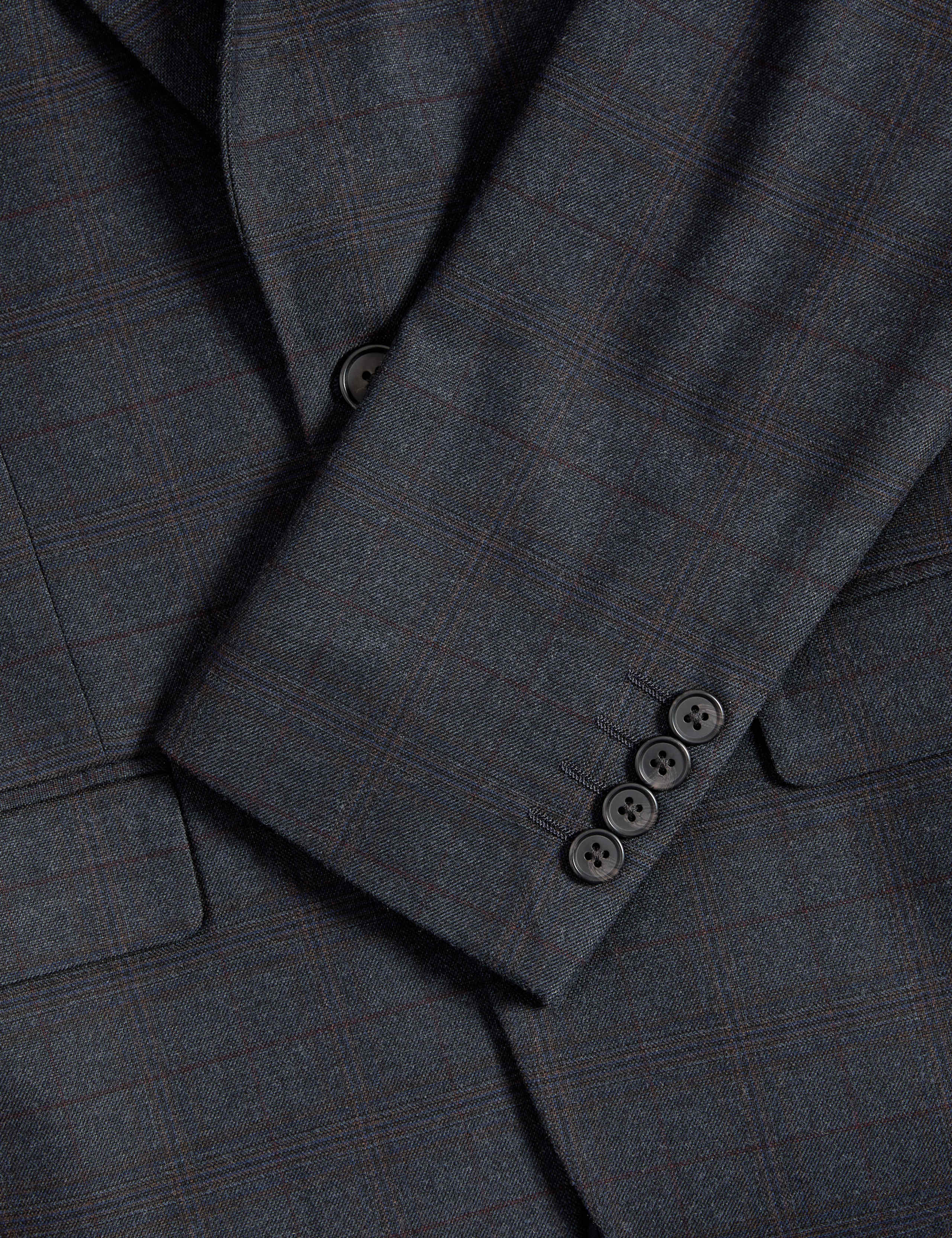 2 Piece Skinny Fit Check Suit 2 of 5