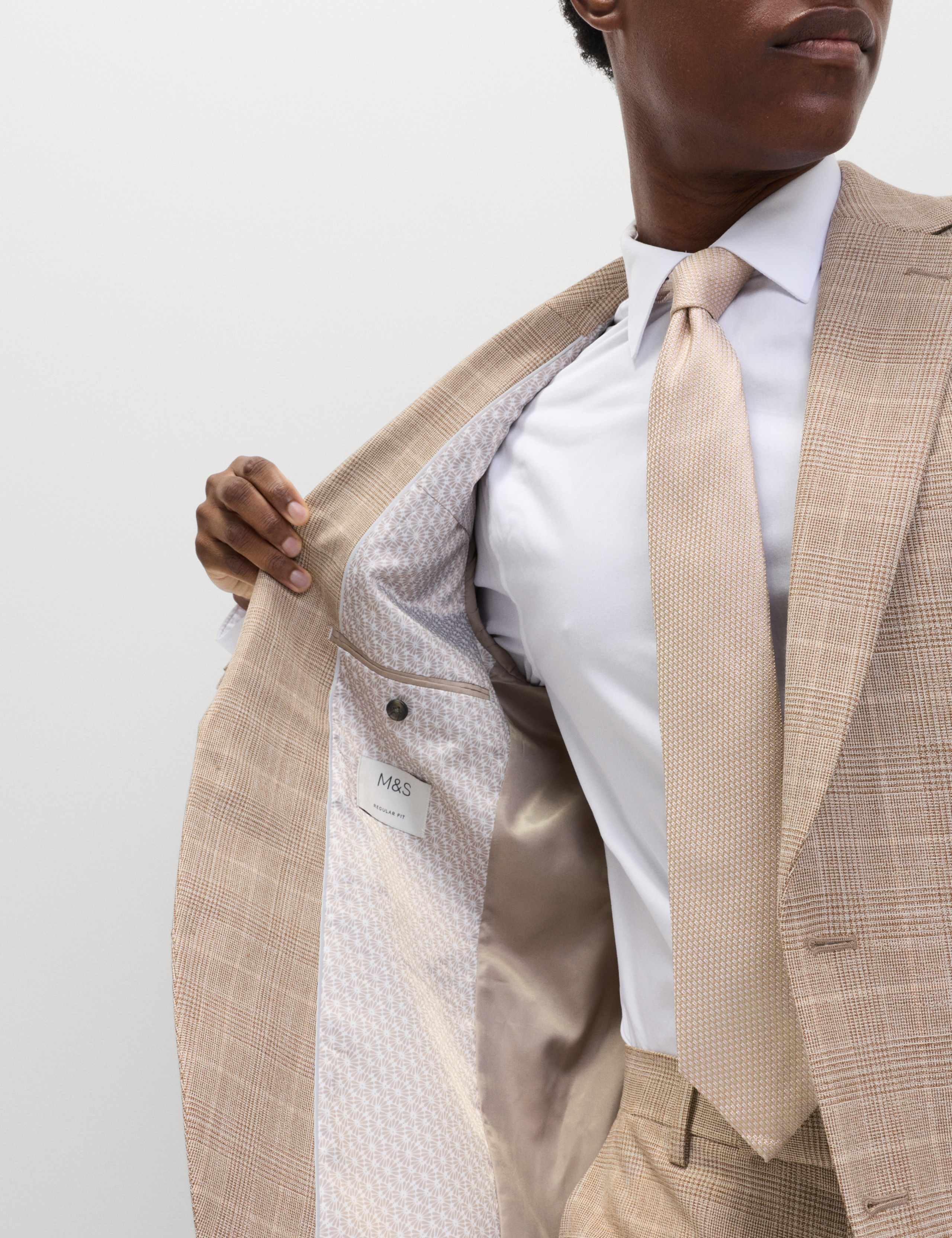 Regular Fit Prince of Wales Check Jacket