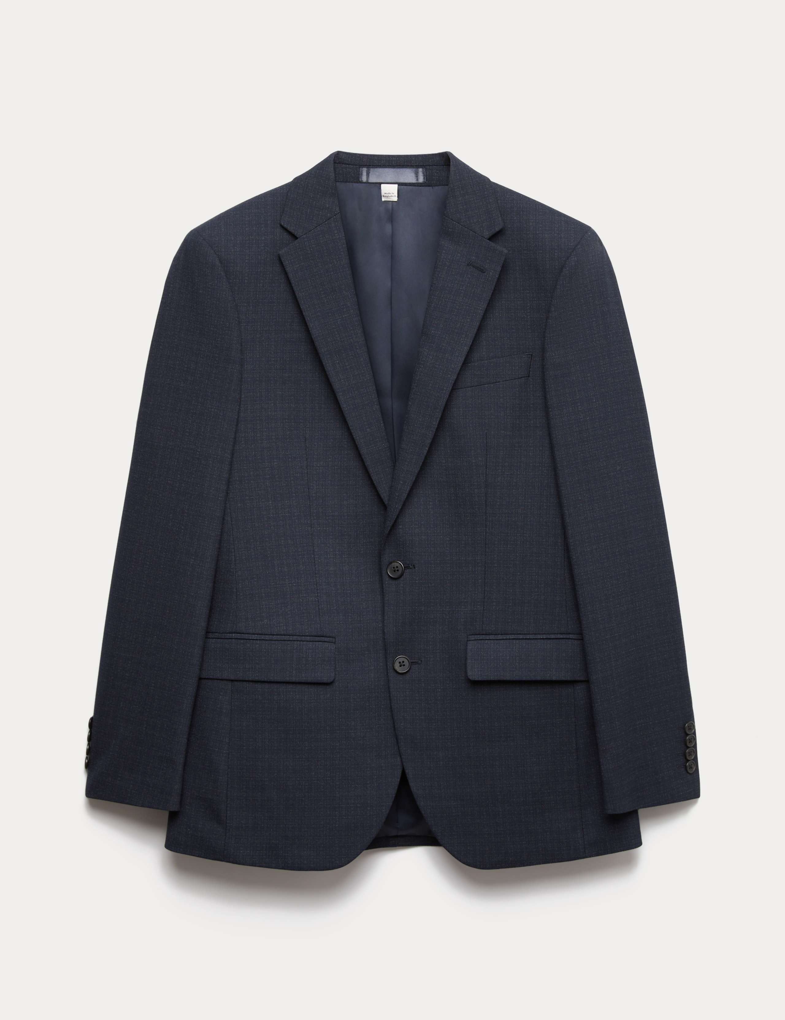 Skinny Fit Textured Stretch Suit Jacket