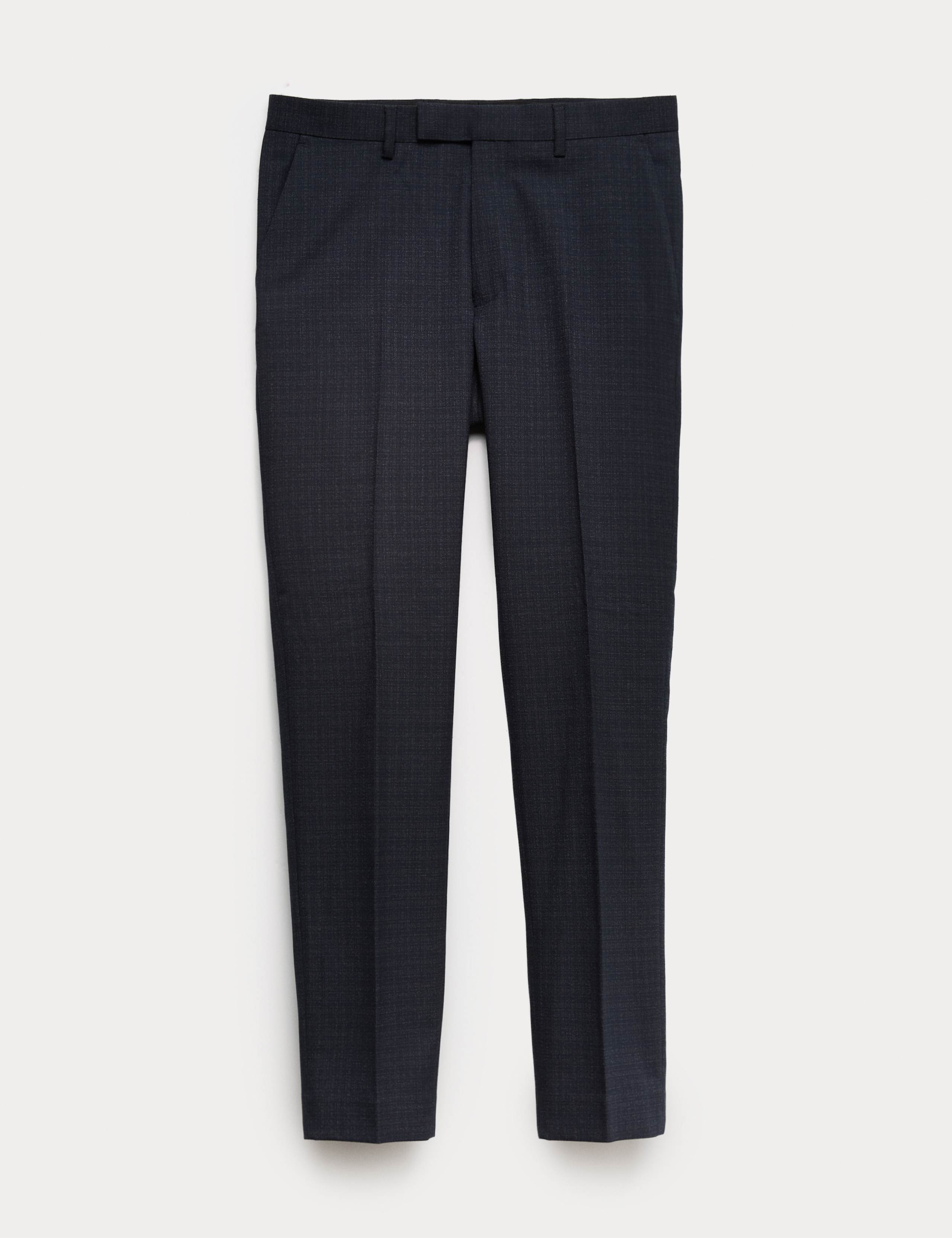 3 Piece Skinny Fit Textured Stretch Suit 2 of 9