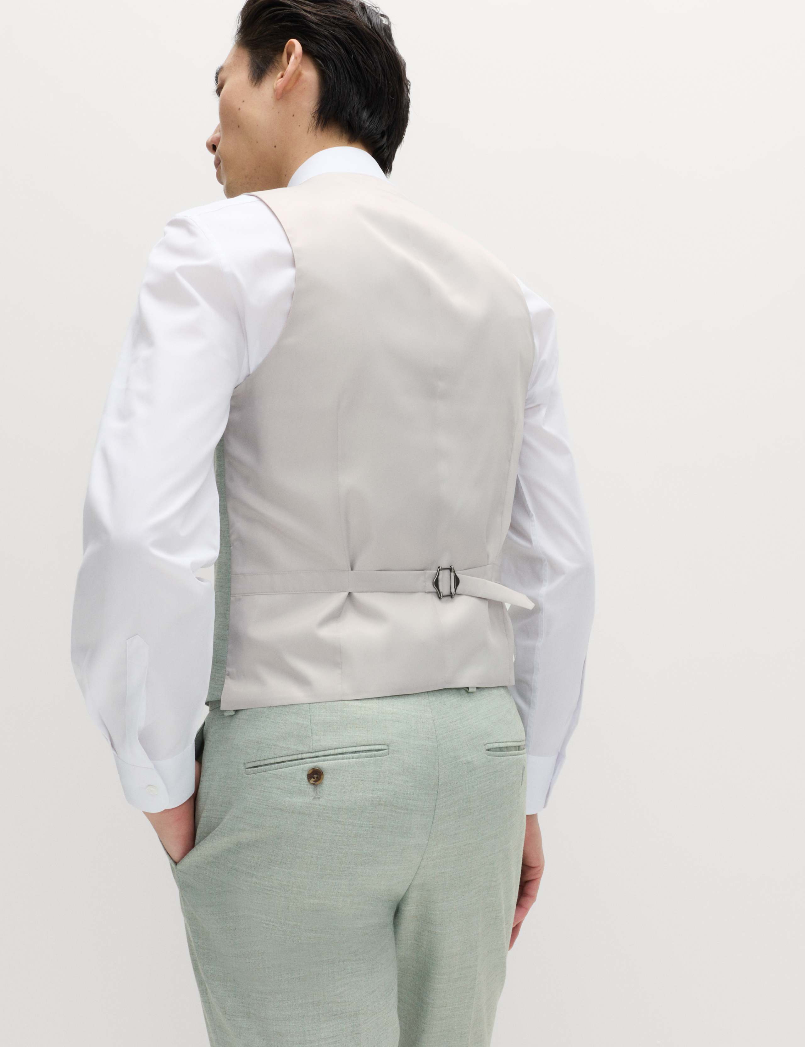 3 Piece Slim Fit Textured Stretch Suit 5 of 9