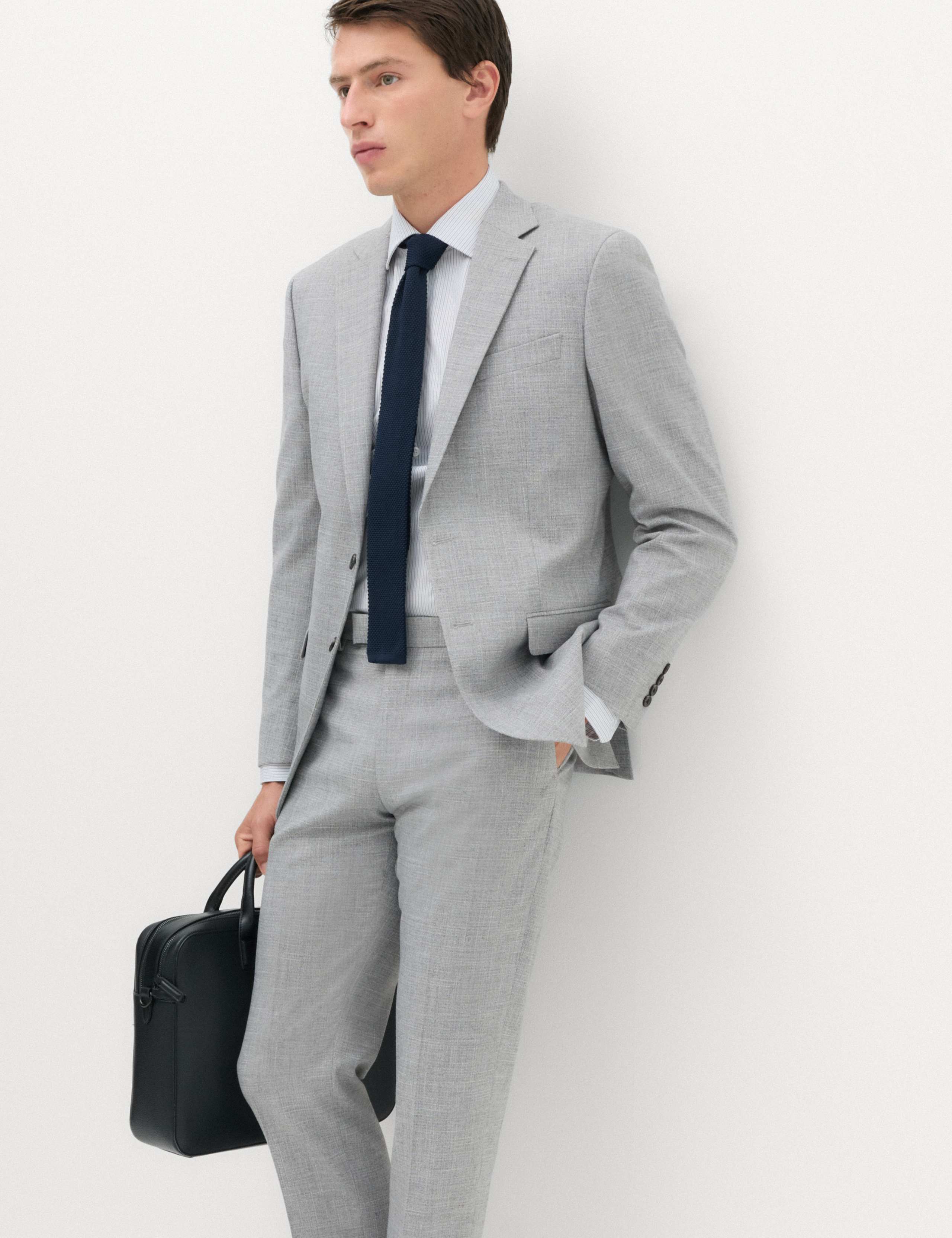 2 Piece Regular Fit Textured Suit 6 of 6