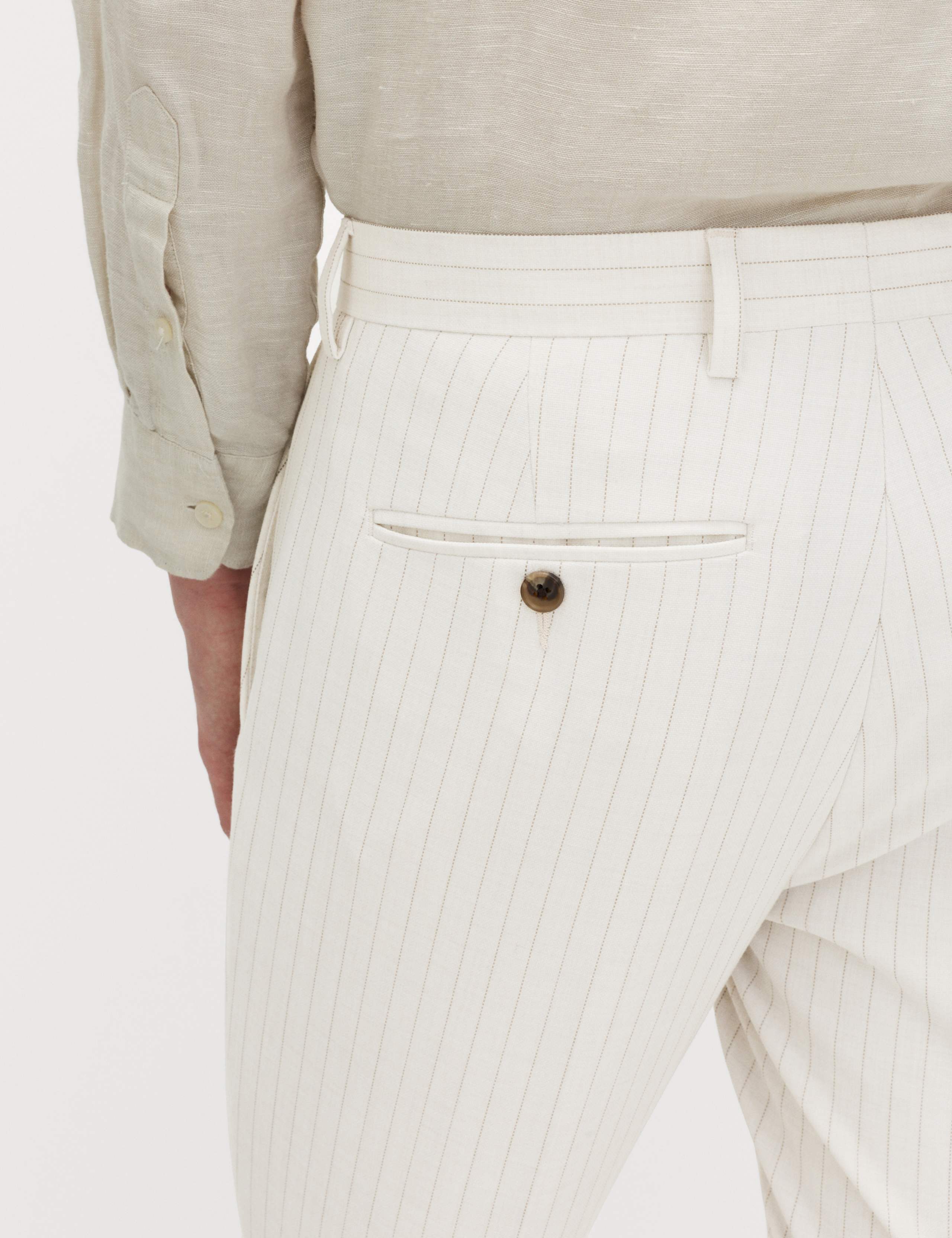 2 Piece Slim Fit Pinstripe Double Breasted Suit 4 of 6