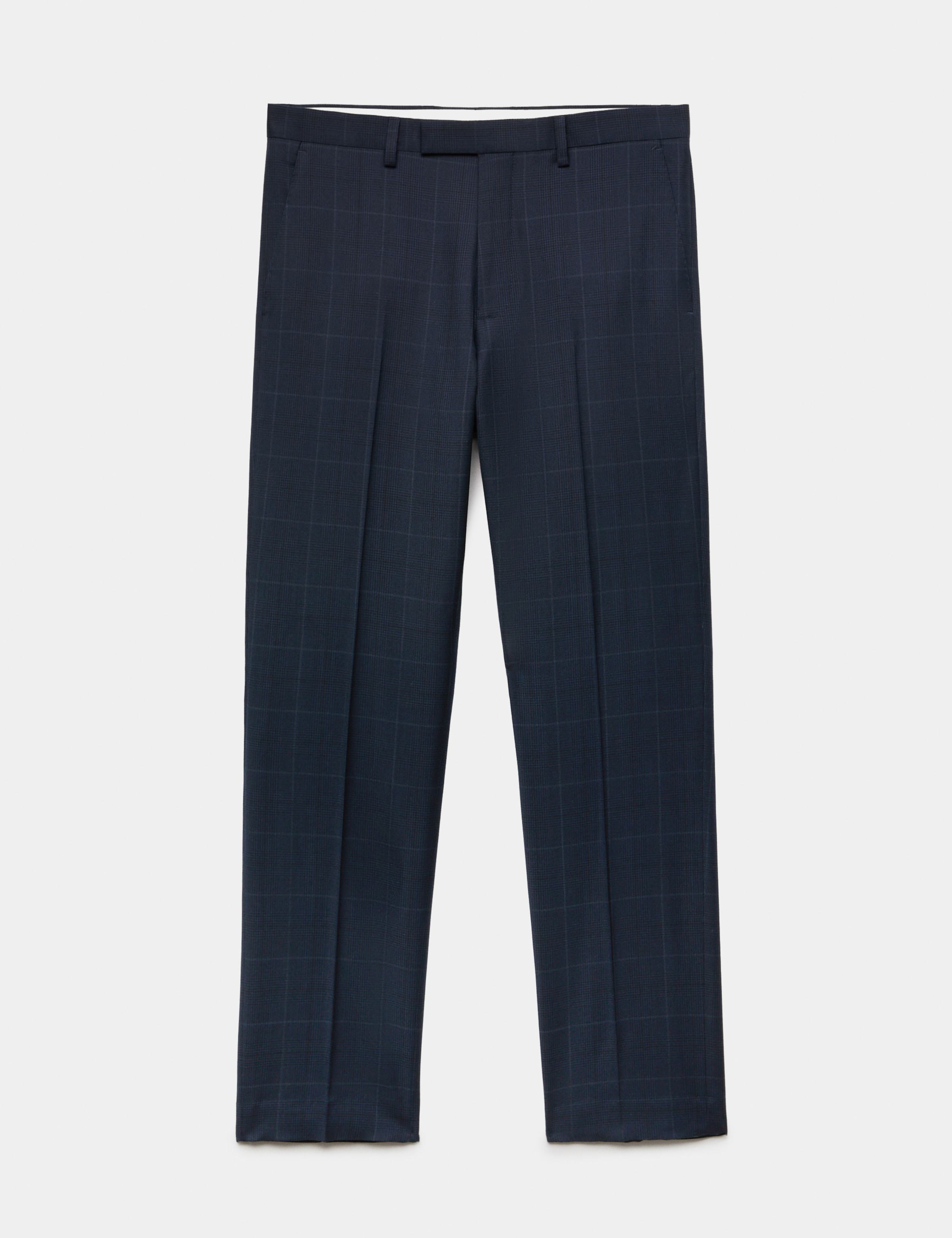 2 Piece Regular Fit Pure Wool Checked Suit 2 of 6