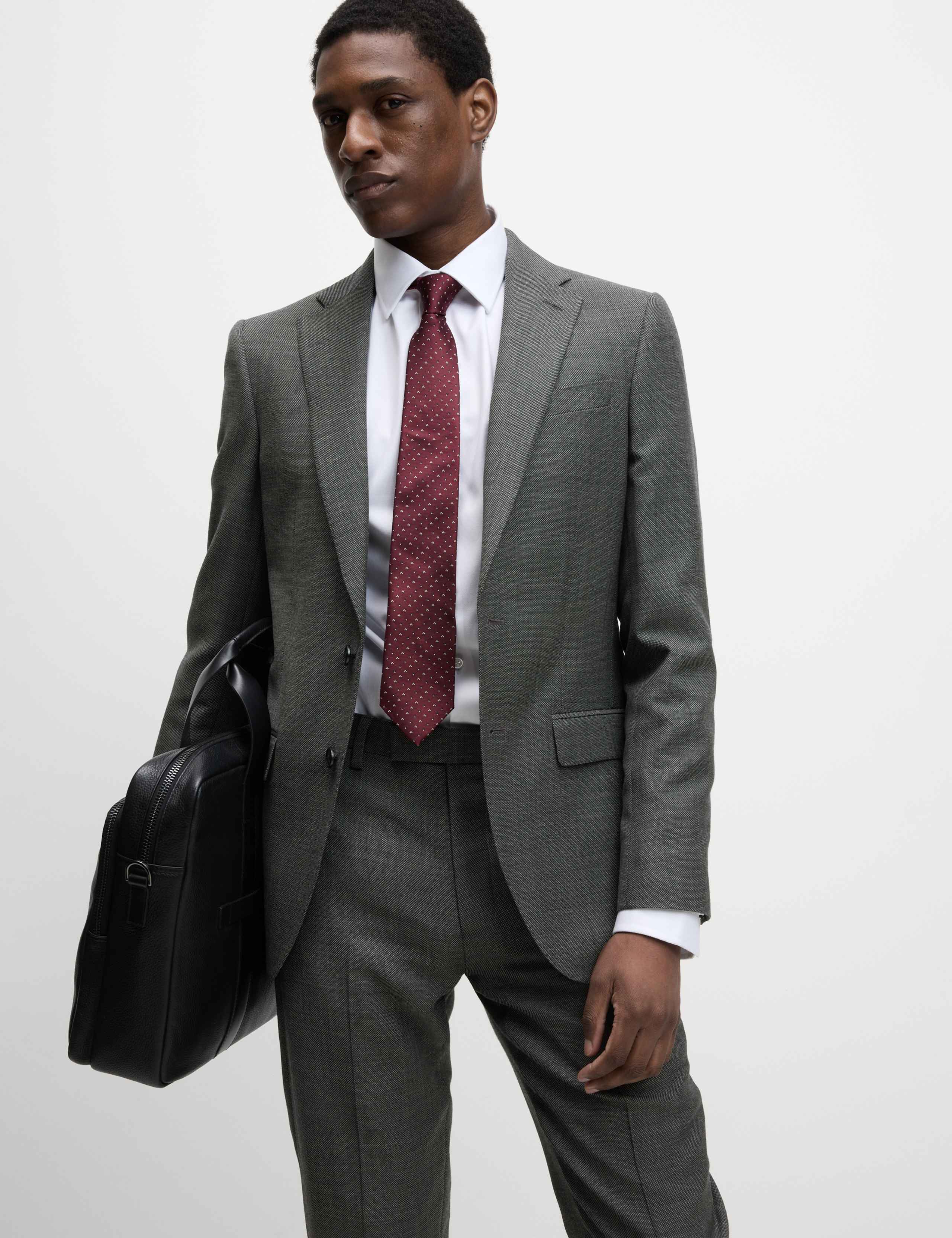 Slim Fit Pure Wool Suit Jacket