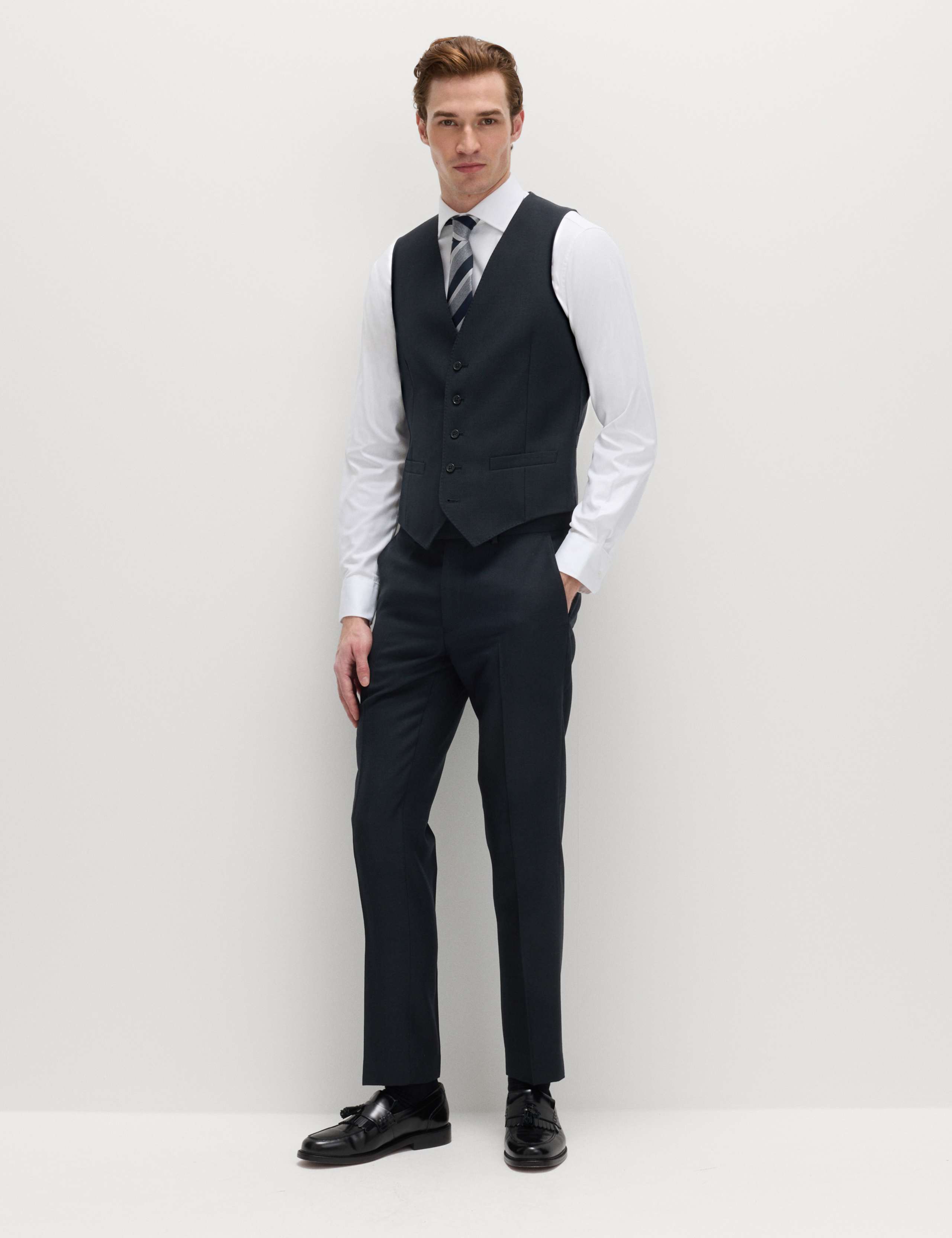 3 Piece Regular Fit Pure Wool Suit 6 of 6