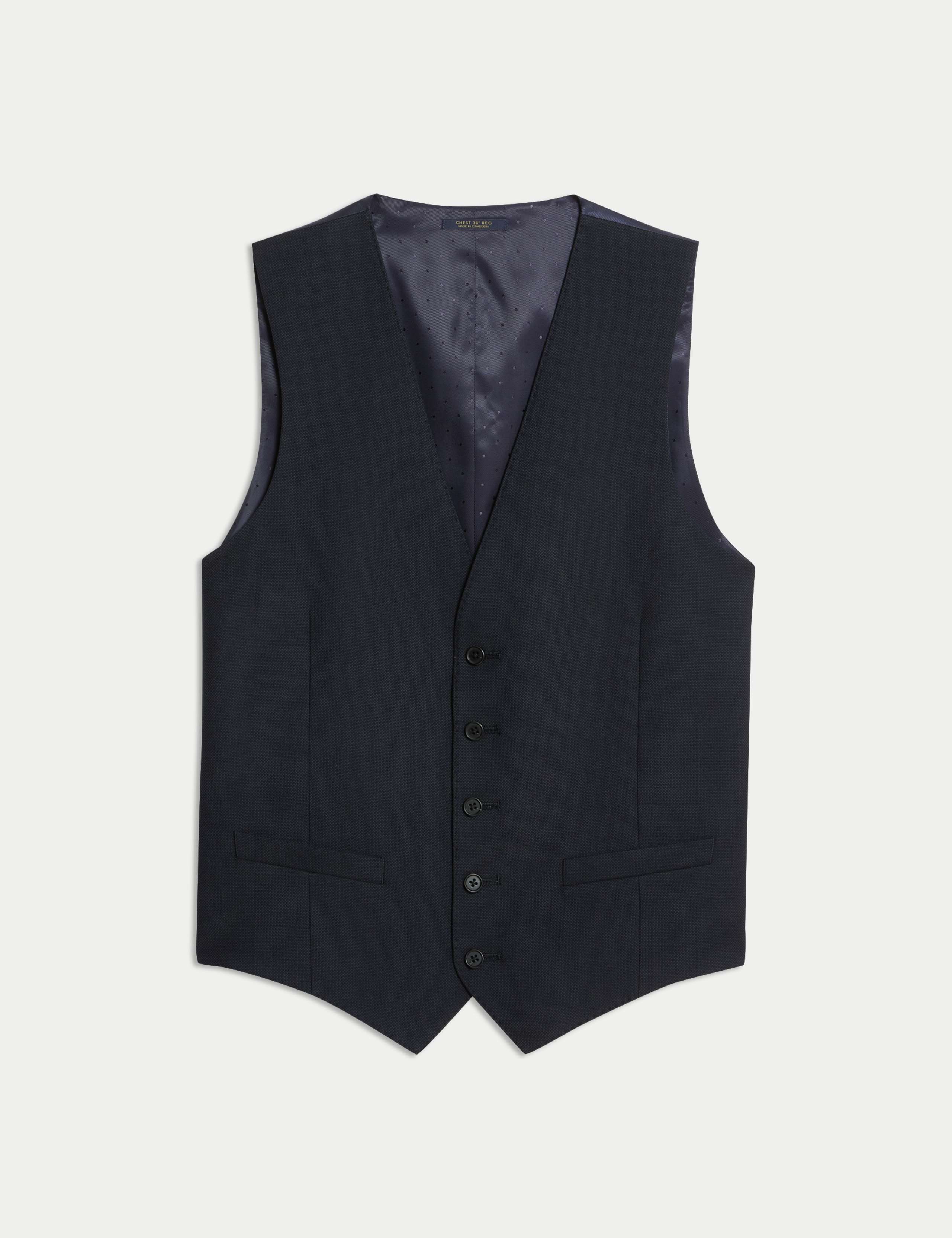 3 Piece Regular Fit Pure Wool Suit 1 of 6