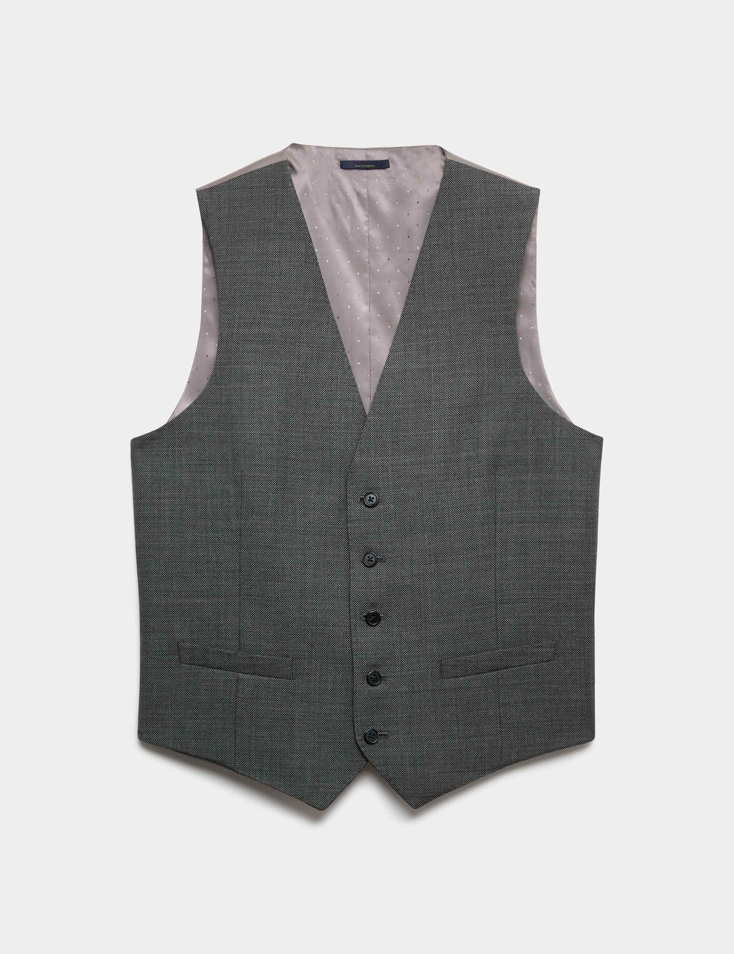 3 Piece Regular Fit Pure Wool Suit 7 of 9